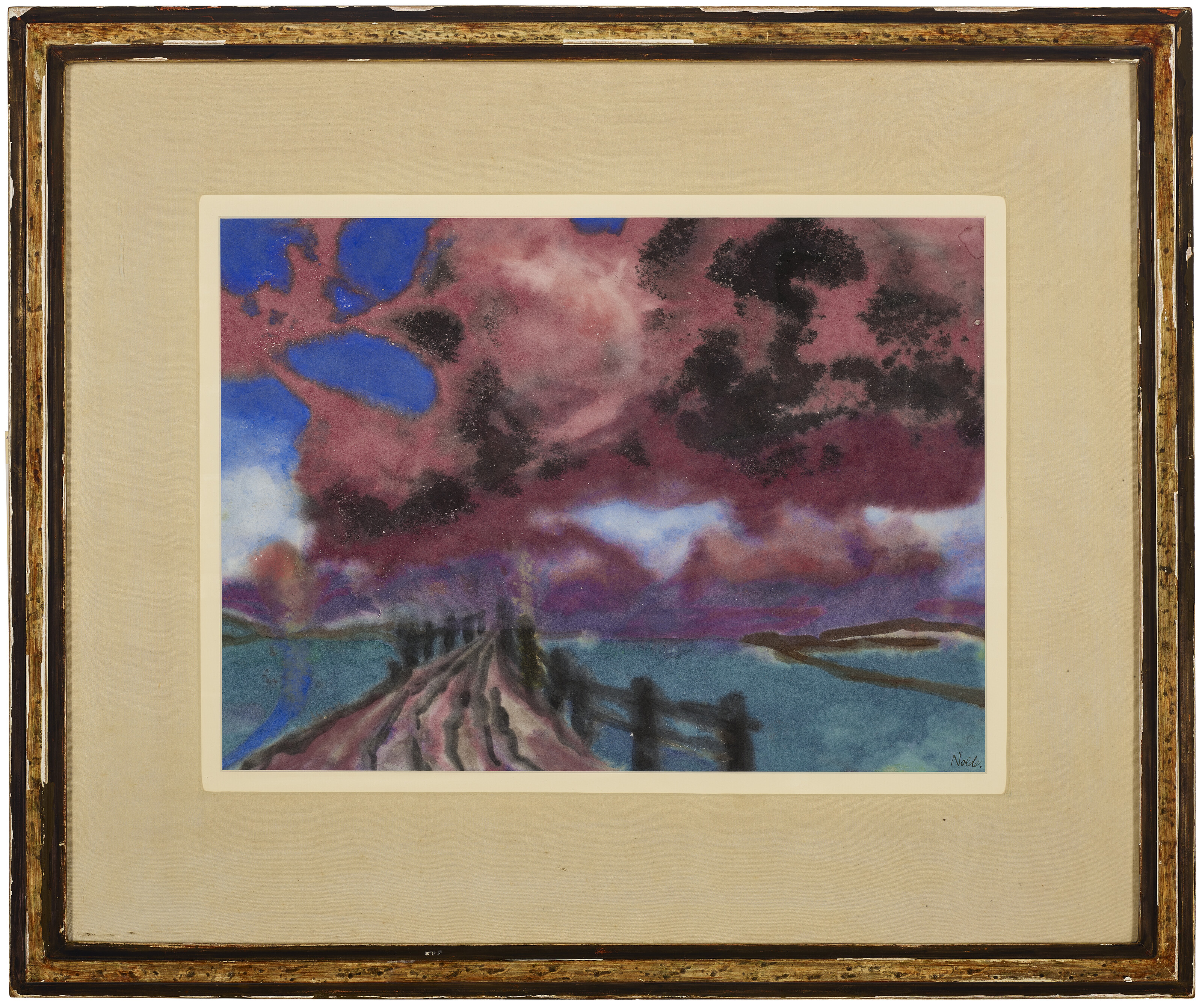 Emil Nolde — Маршландшафт в Абендволкене, изображение 2