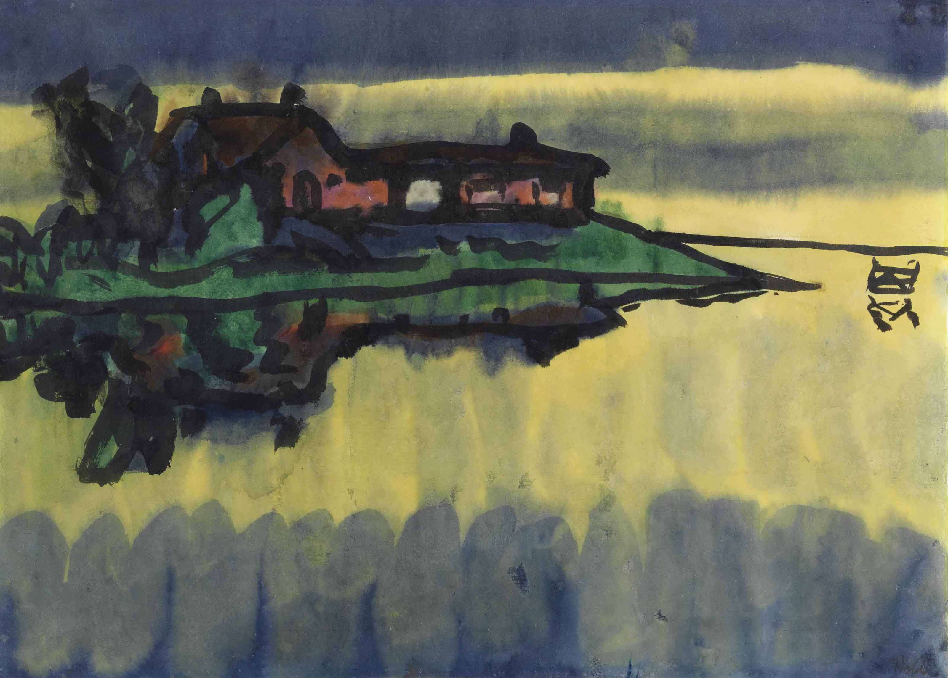 Emil Nolde — Маршландшафт (Бауэрнхоф-на-Вассере), Утенварф