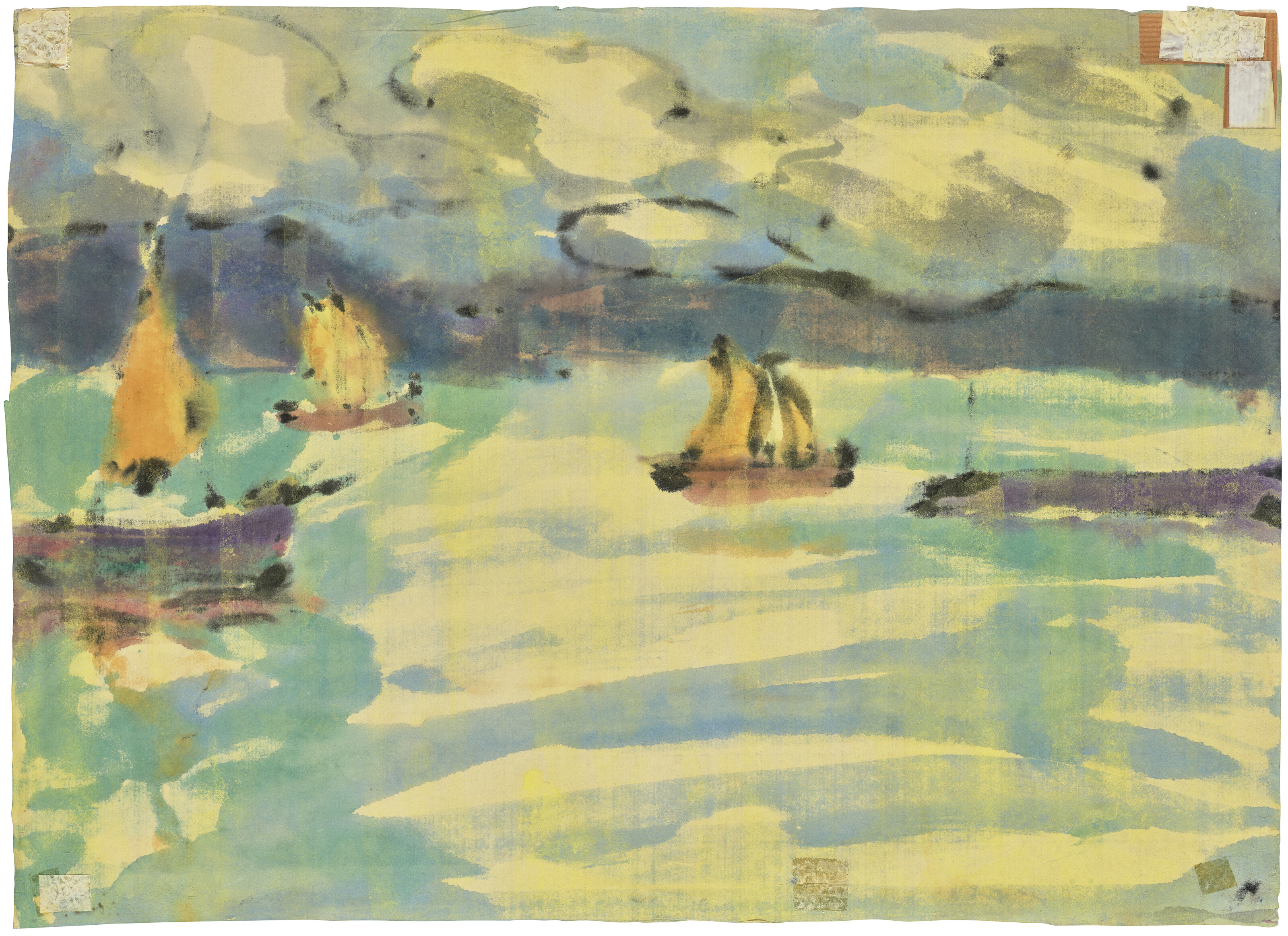 Emil Nolde — Сегельшиффе-им-фьорд, изображение 3
