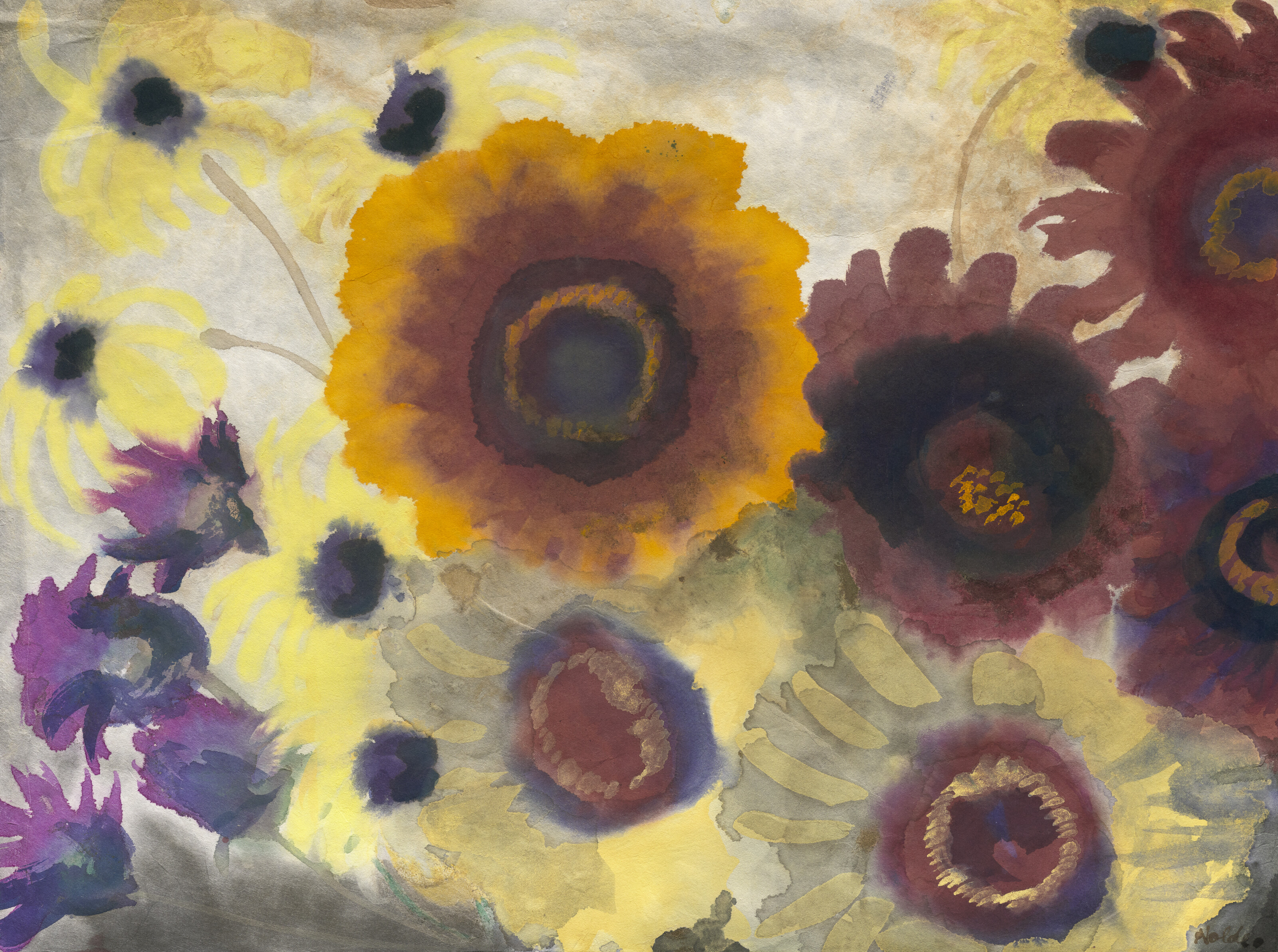 Emil Nolde — Зонненблюмен (желчь и гниль), изображение 1
