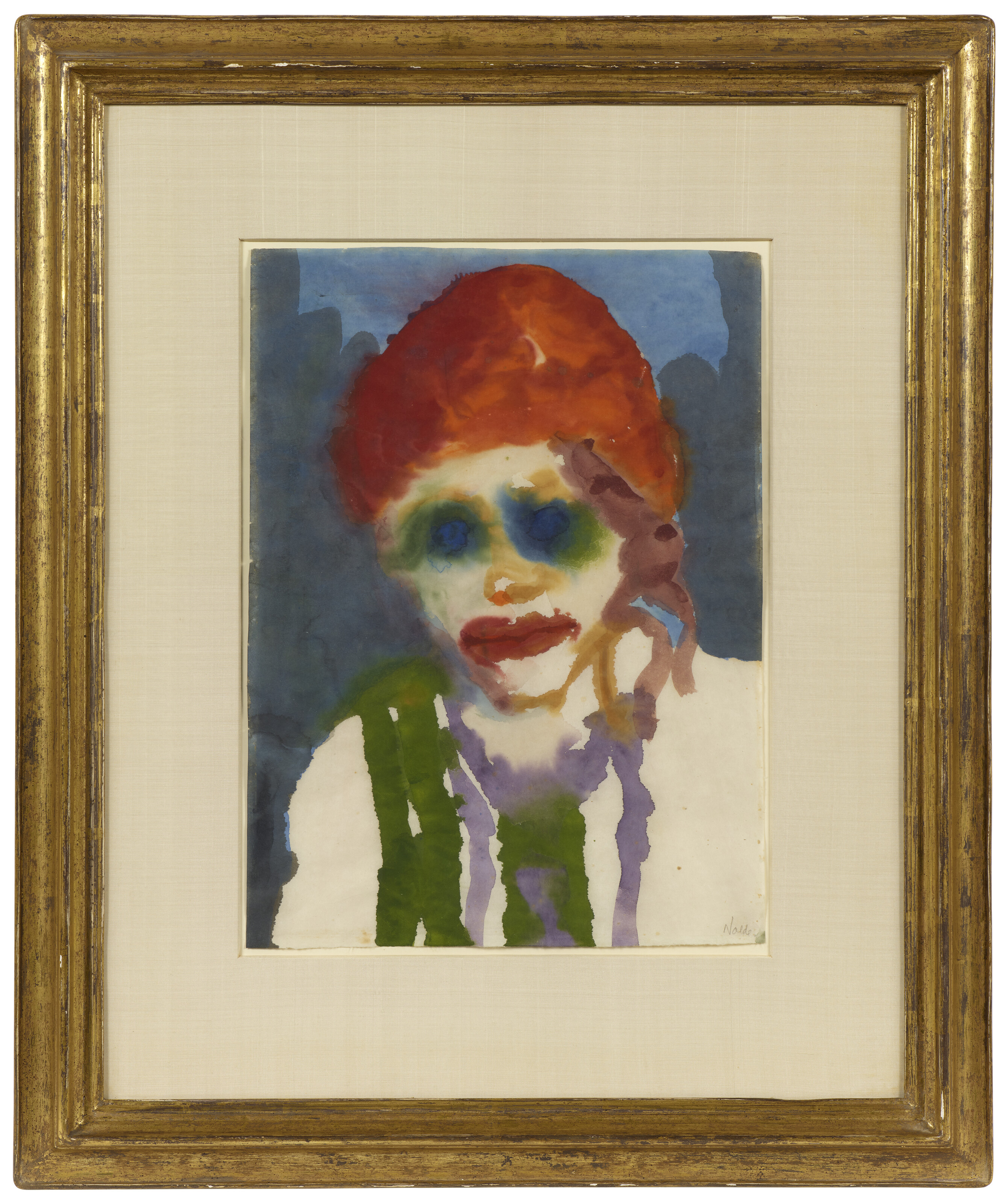 Emil Nolde — Фрау мит ротер Копфбедекунг, изображение 2