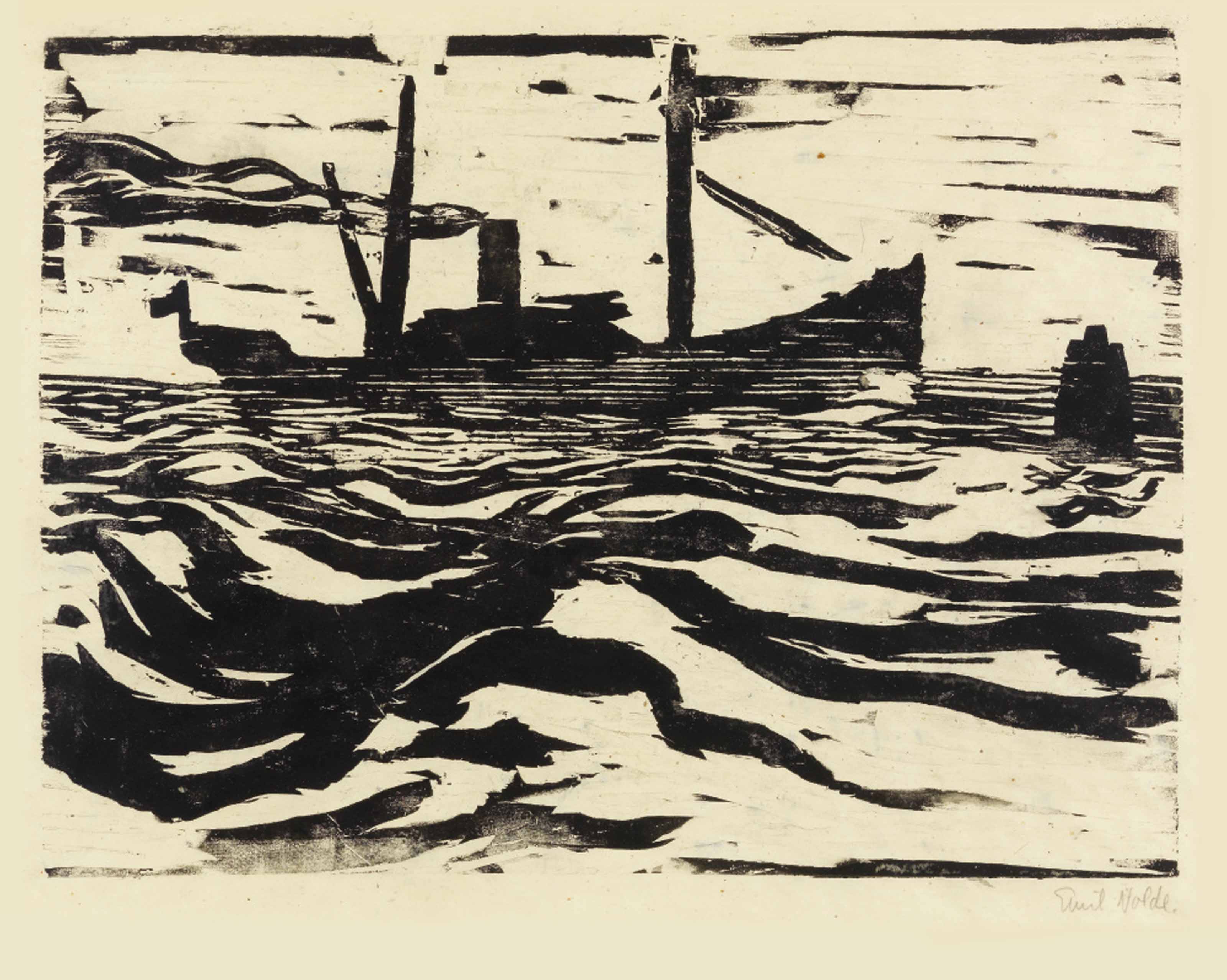 Emil Nolde — Фишдампфер (S. & M. 34)