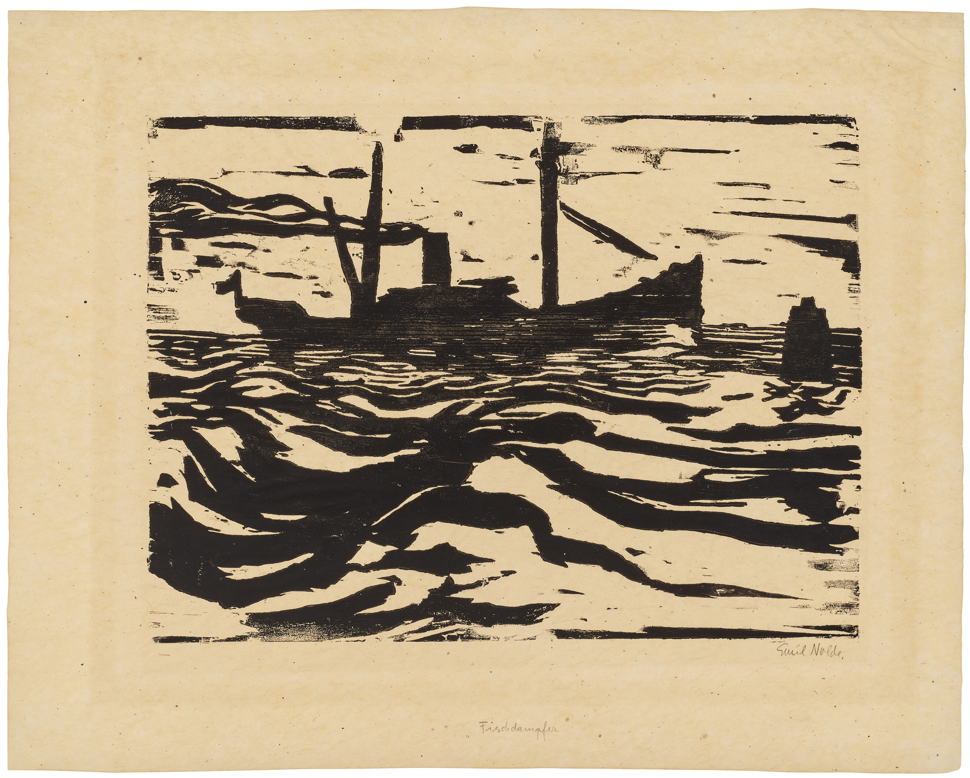 Emil Nolde — Фишдампфер (рыболовецкий пароход), изображение 3
