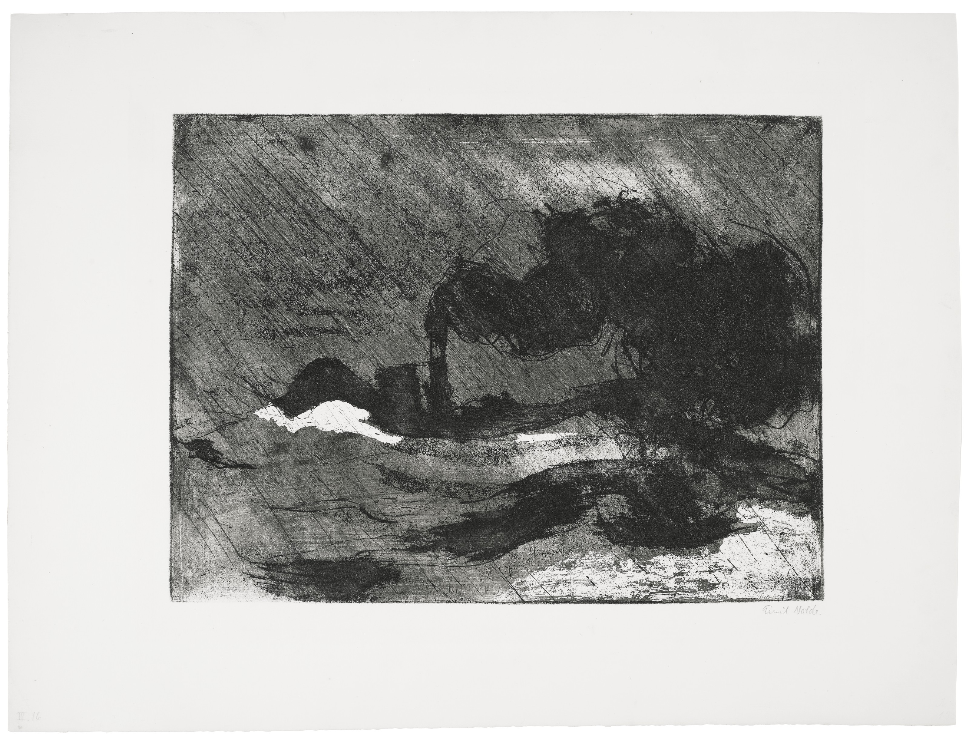 Emil Nolde — Дампфер (groß, dunkel), Пароварка (Большая темная), изображение 1