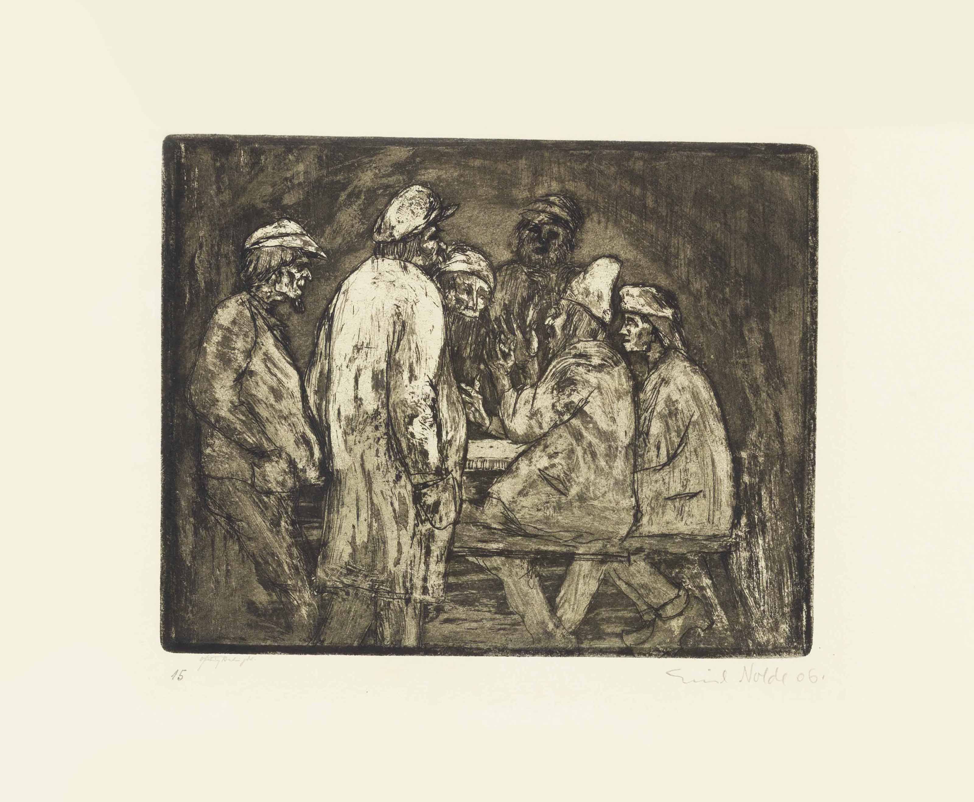 Emil Nolde — Школьное общество (S. & M. 38)