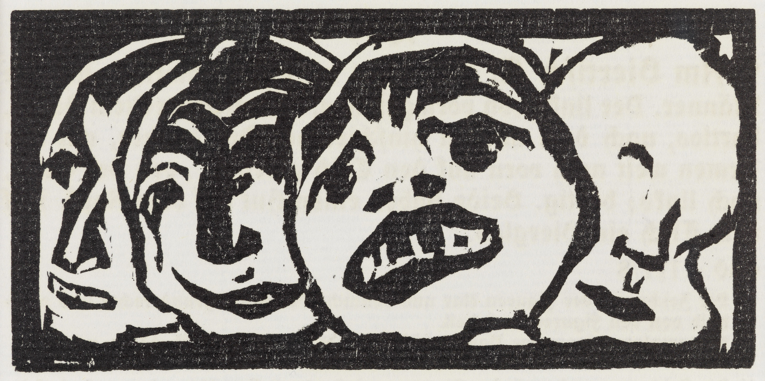 Emil Nolde — Четыре тарелки от: Schiefler Werkverzeichnis (S. & M. 42, 57, 65, 66), изображение 2