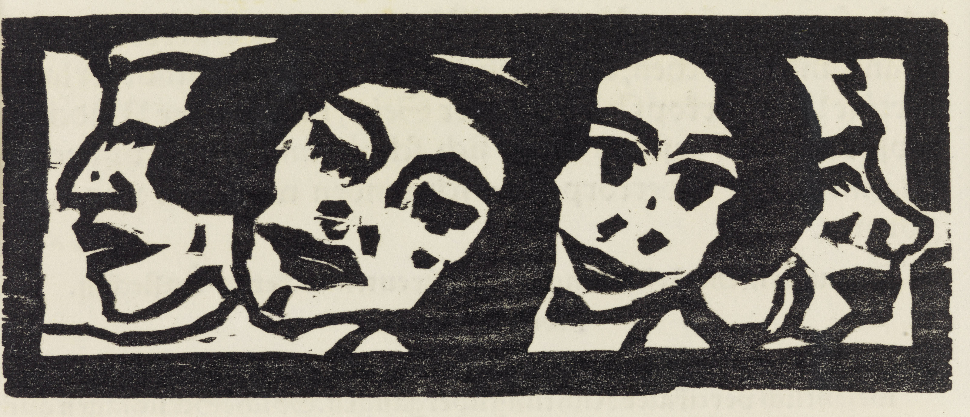 Emil Nolde — Четыре тарелки от: Schiefler Werkverzeichnis (S. & M. 42, 57, 65, 66), изображение 3