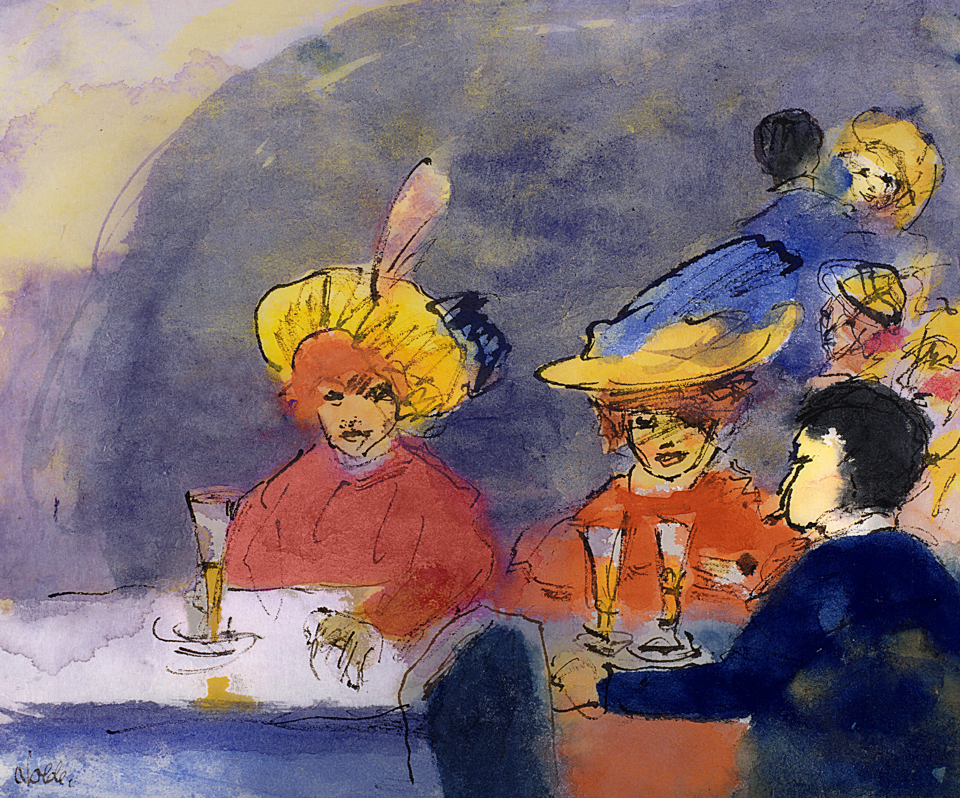 Emil Nolde — Я в кафе