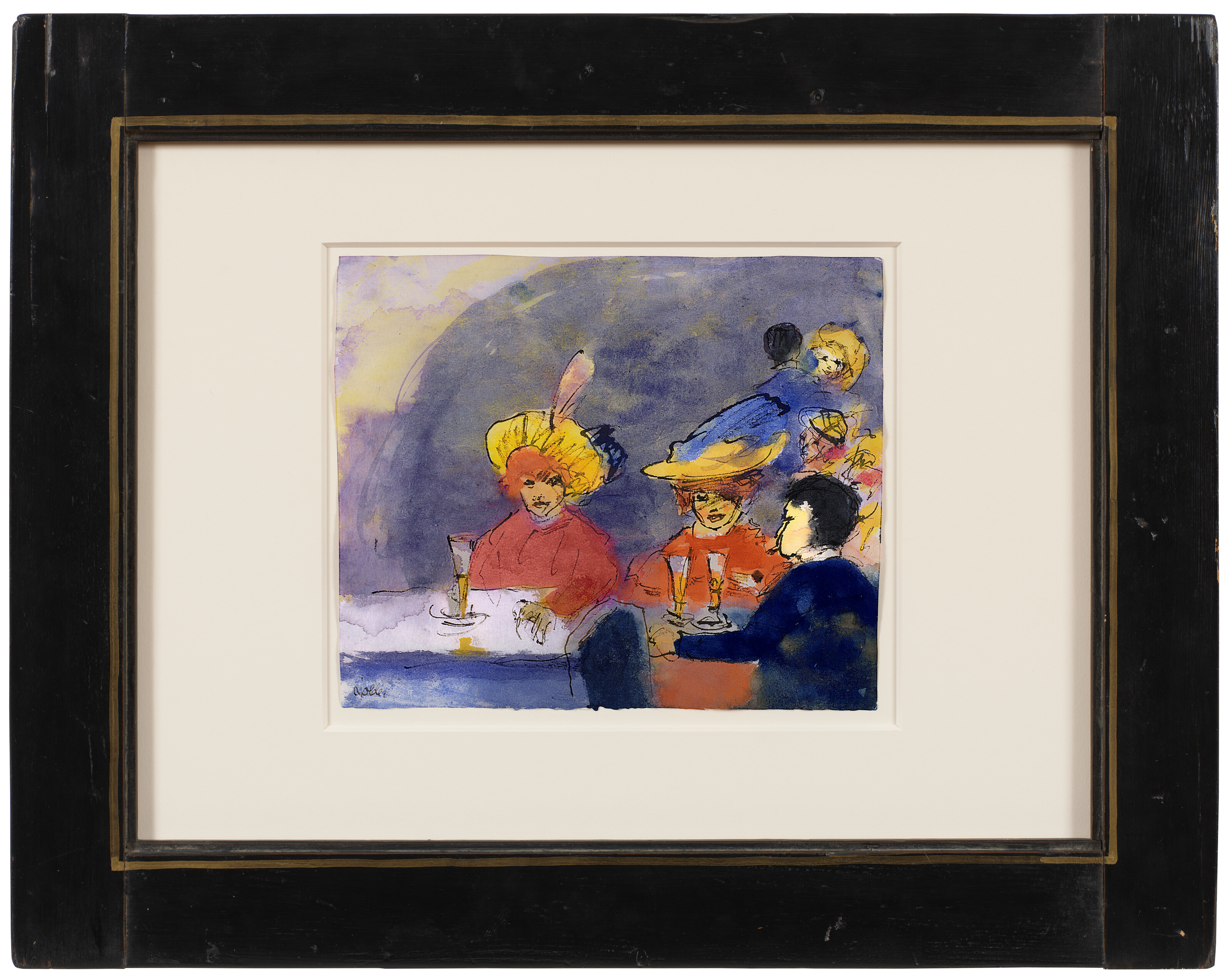 Emil Nolde — Я в кафе, изображение 2