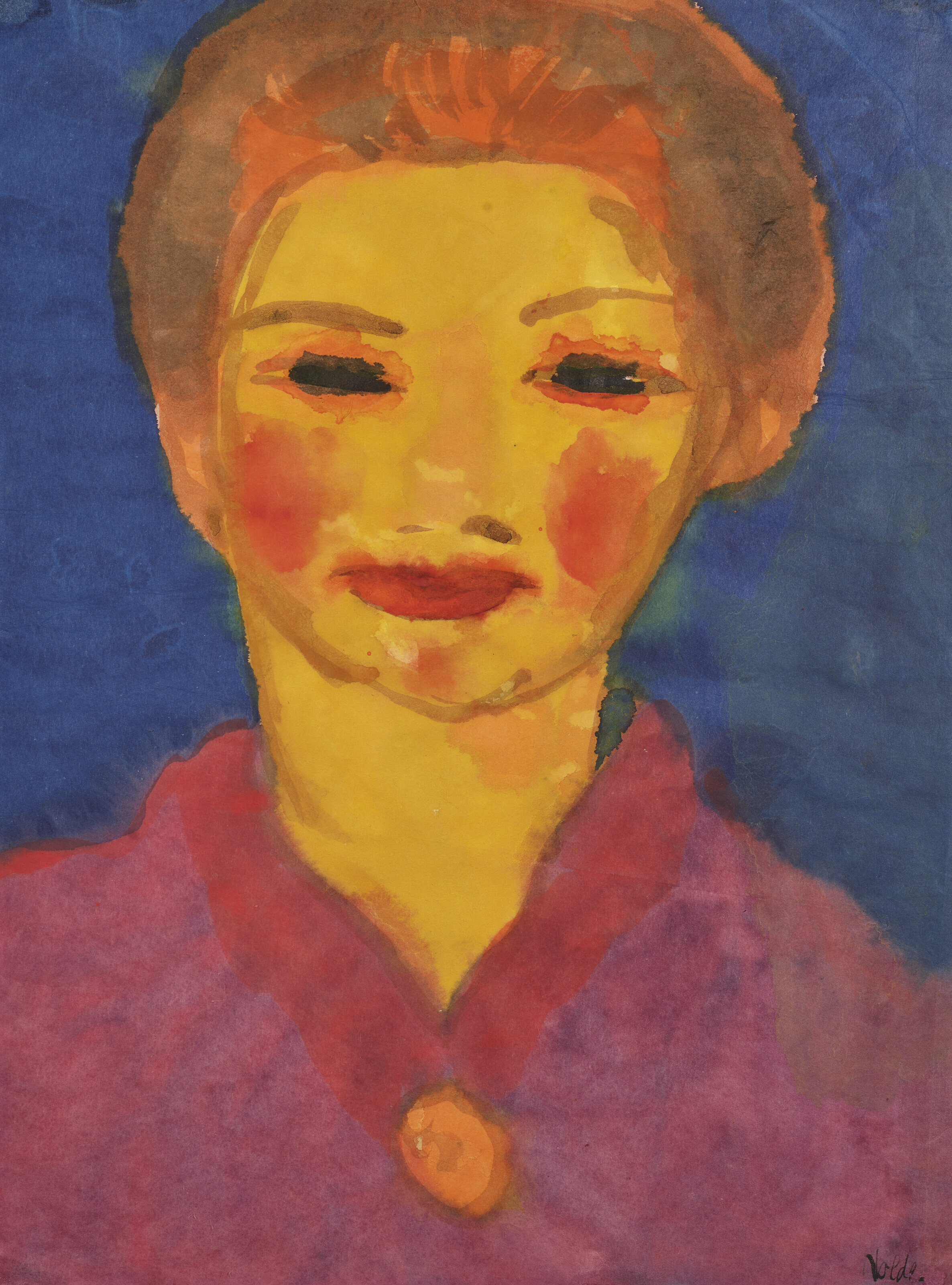 Emil Nolde — Портрет молодой дамы