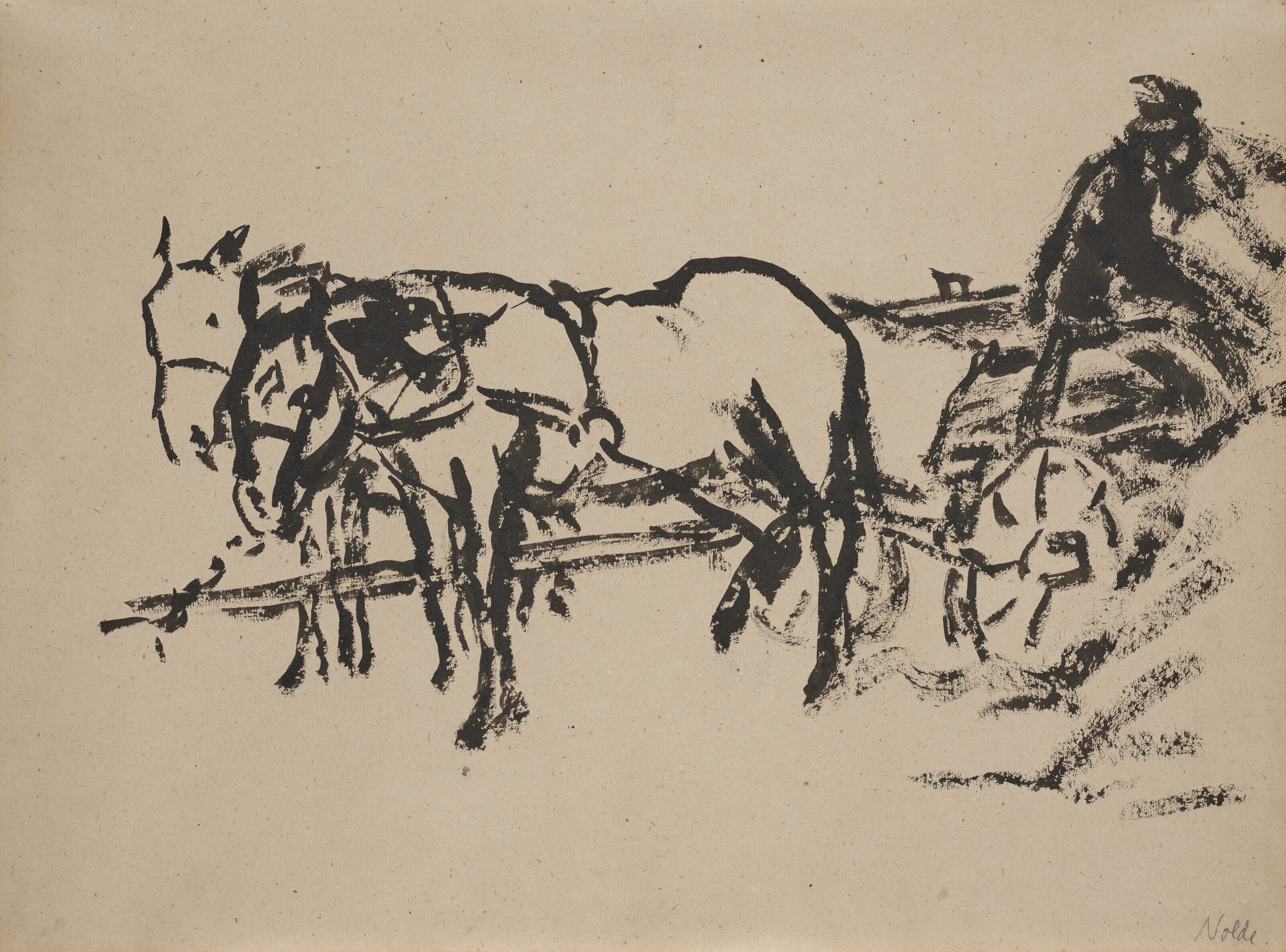 Emil Nolde — Водитель автомобиля "Эйнем Хойваген"