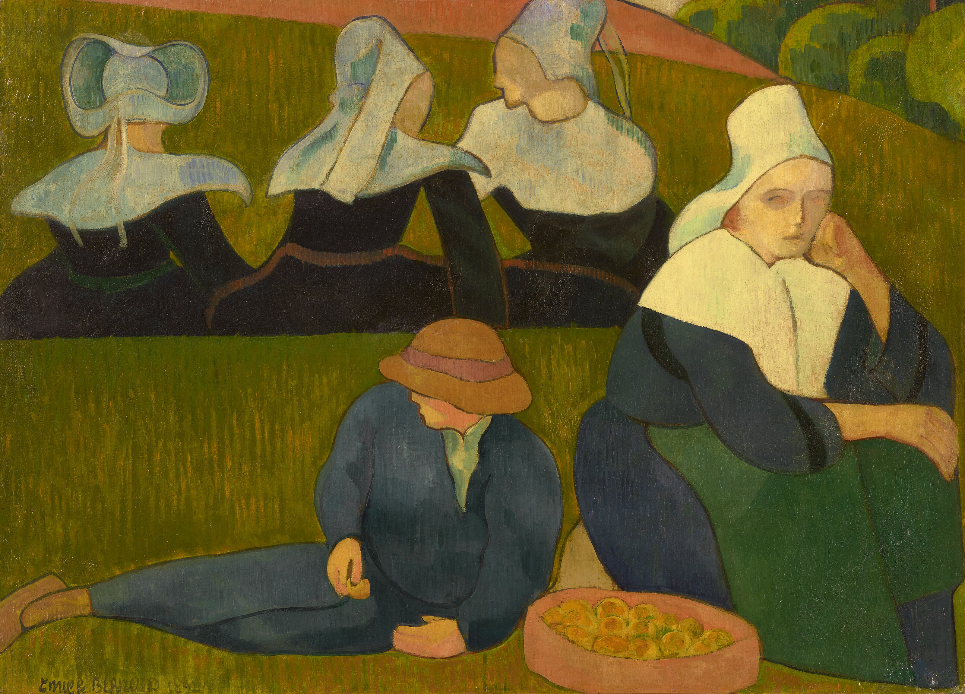 Émile Bernard — Бретонская кухня (Бретонцы танцуют в прериях), изображение 1