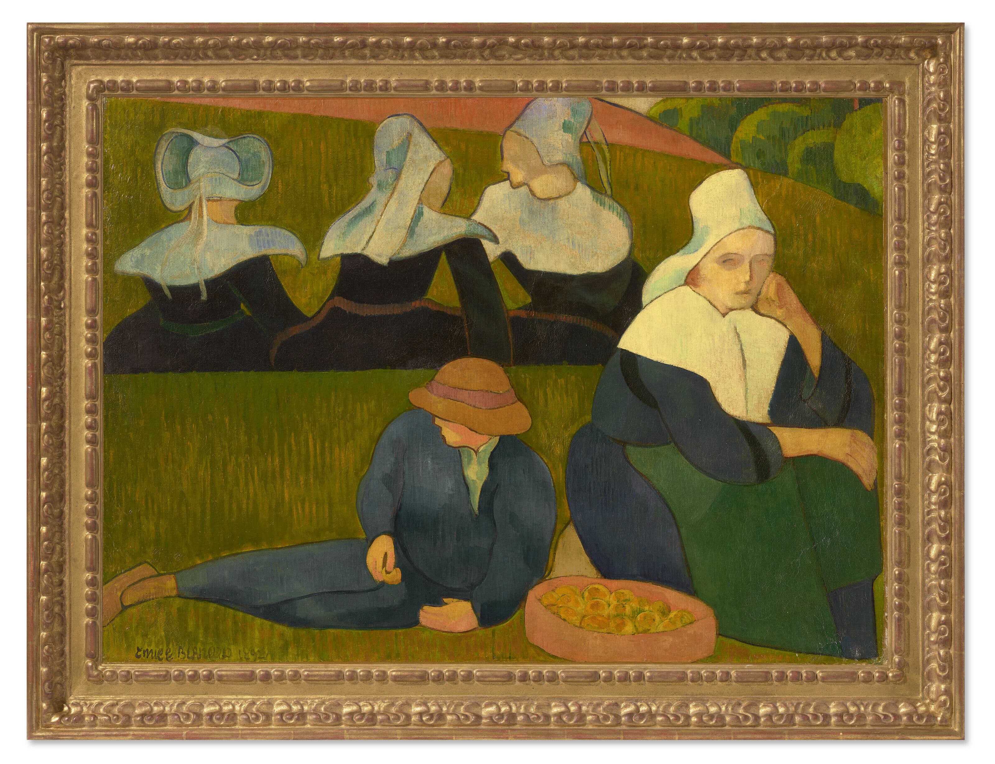 Émile Bernard — Бретонская кухня (Бретонцы танцуют в прериях), изображение 2