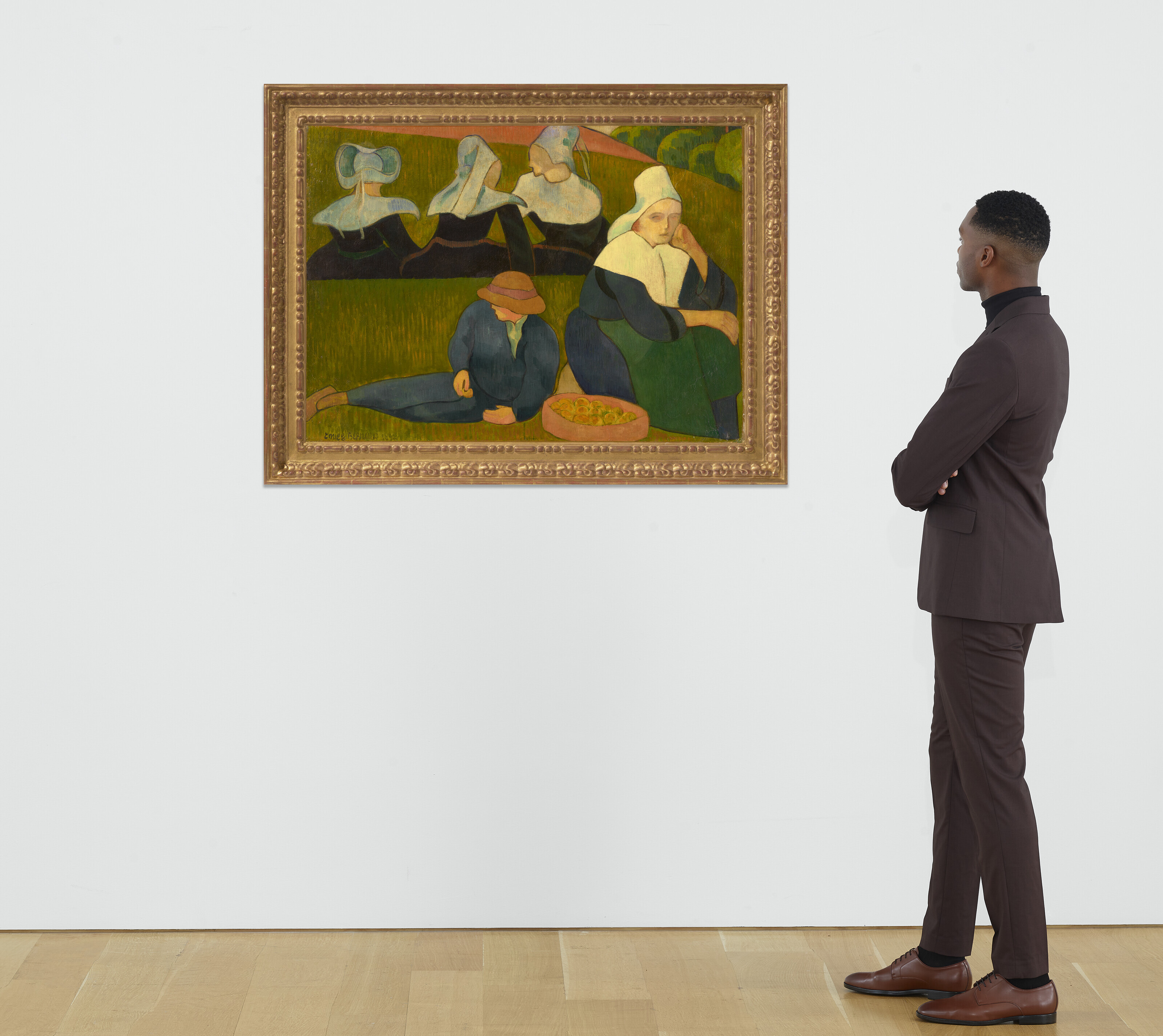 Émile Bernard — Бретонская кухня (Бретонцы танцуют в прериях), изображение 4
