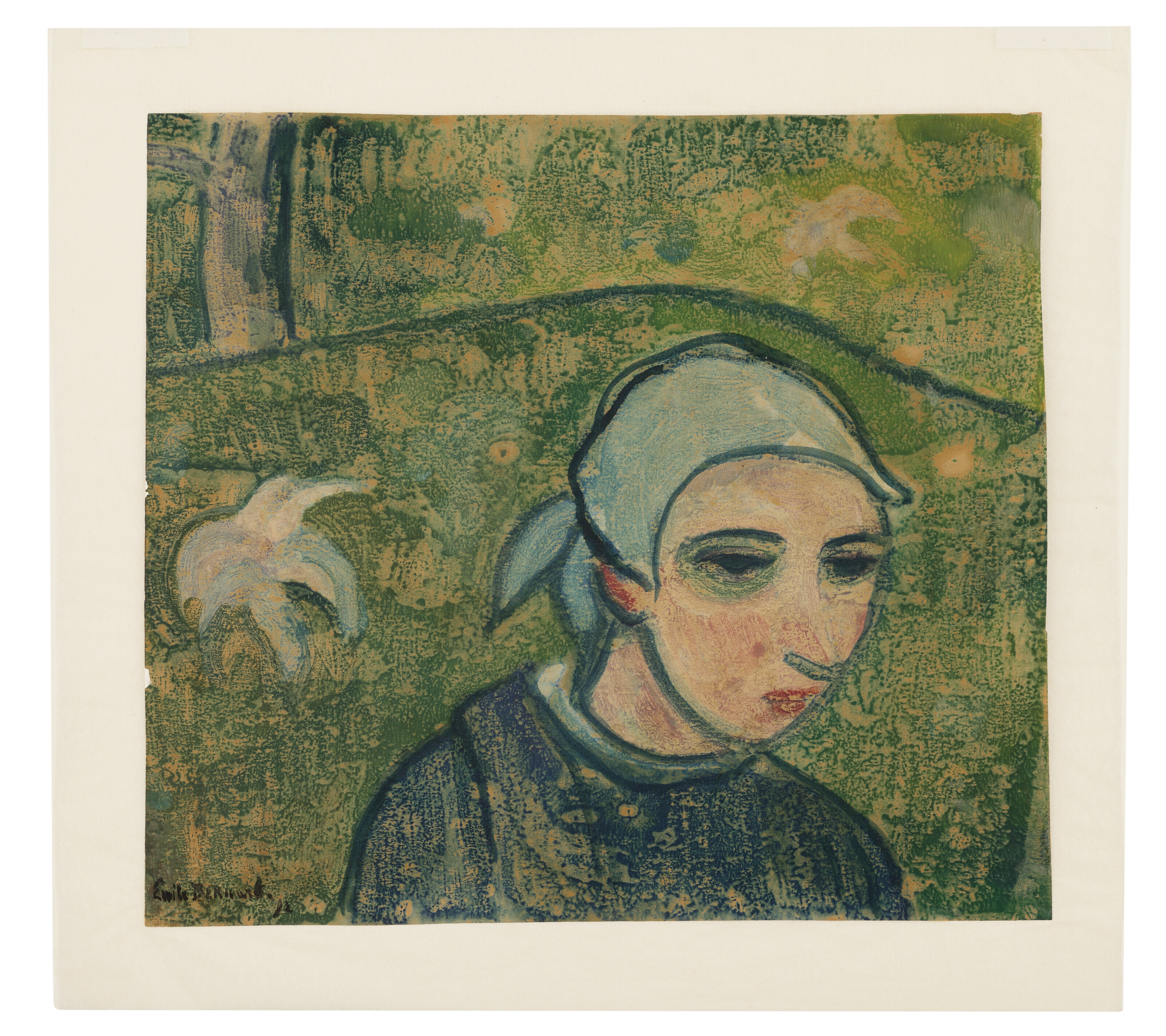 Émile Bernard — Наедине с молодой бретонкой