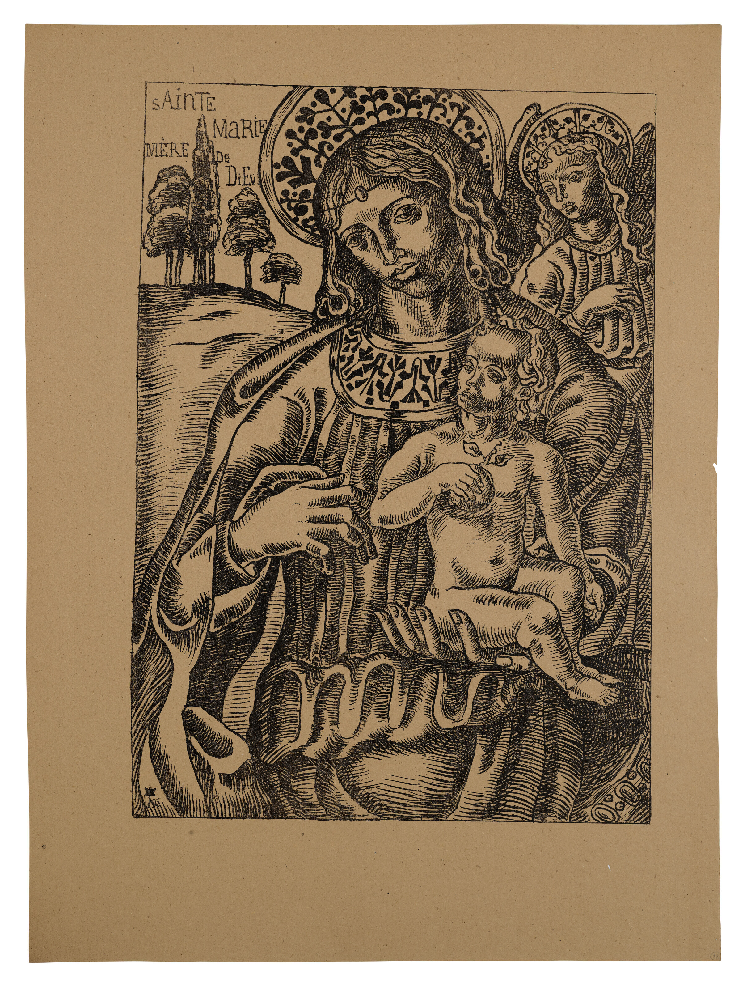 Émile Bernard — Святая Мария, Мать Небесная