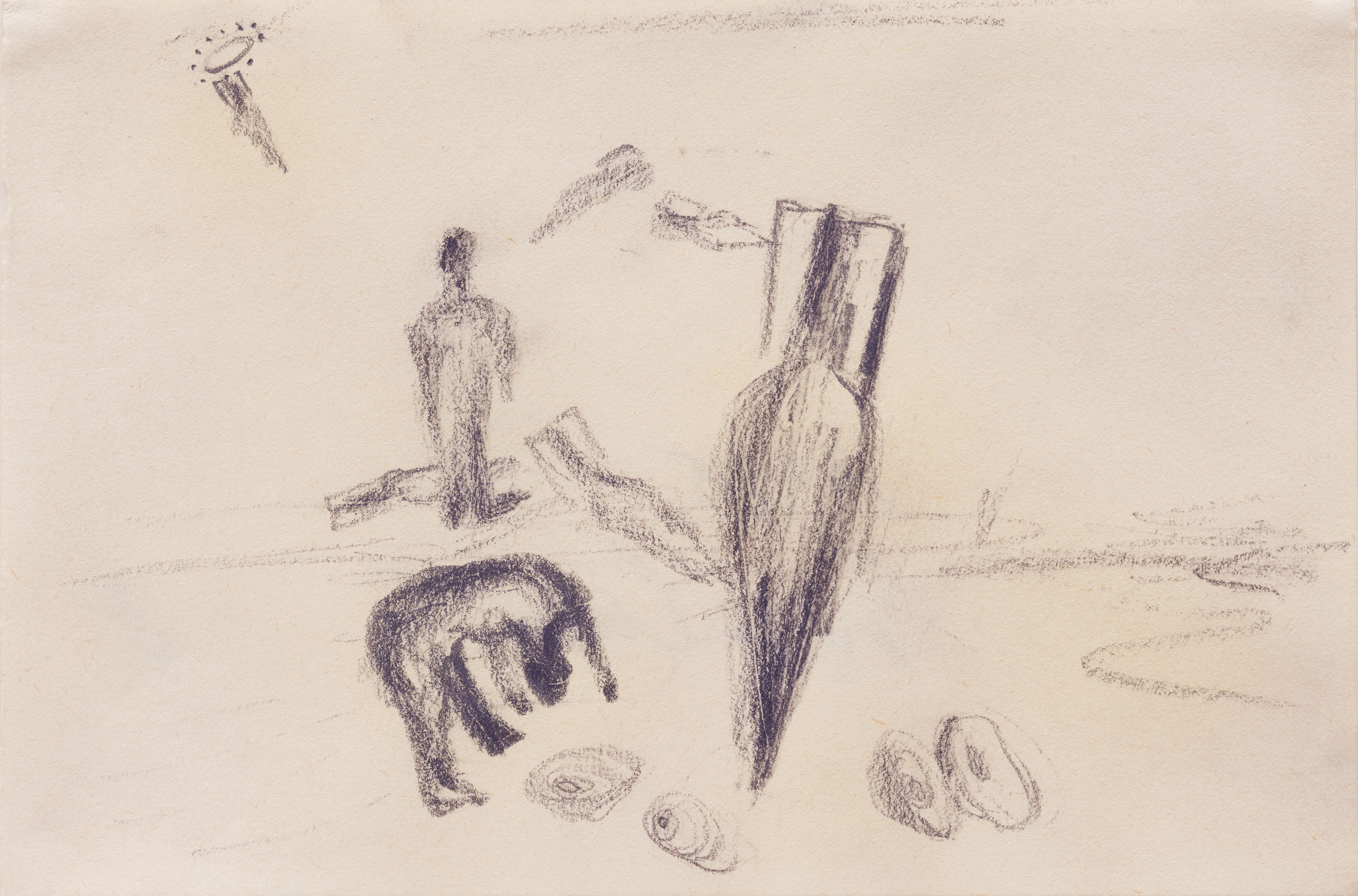 Enzo Cucchi — (i) Без названия (из серии "Сольчи д'Европа") (ii) без названия (iii) Без названия (Paysage) (iv) без названия (v) без названия (vi) Без названия, изображение 5