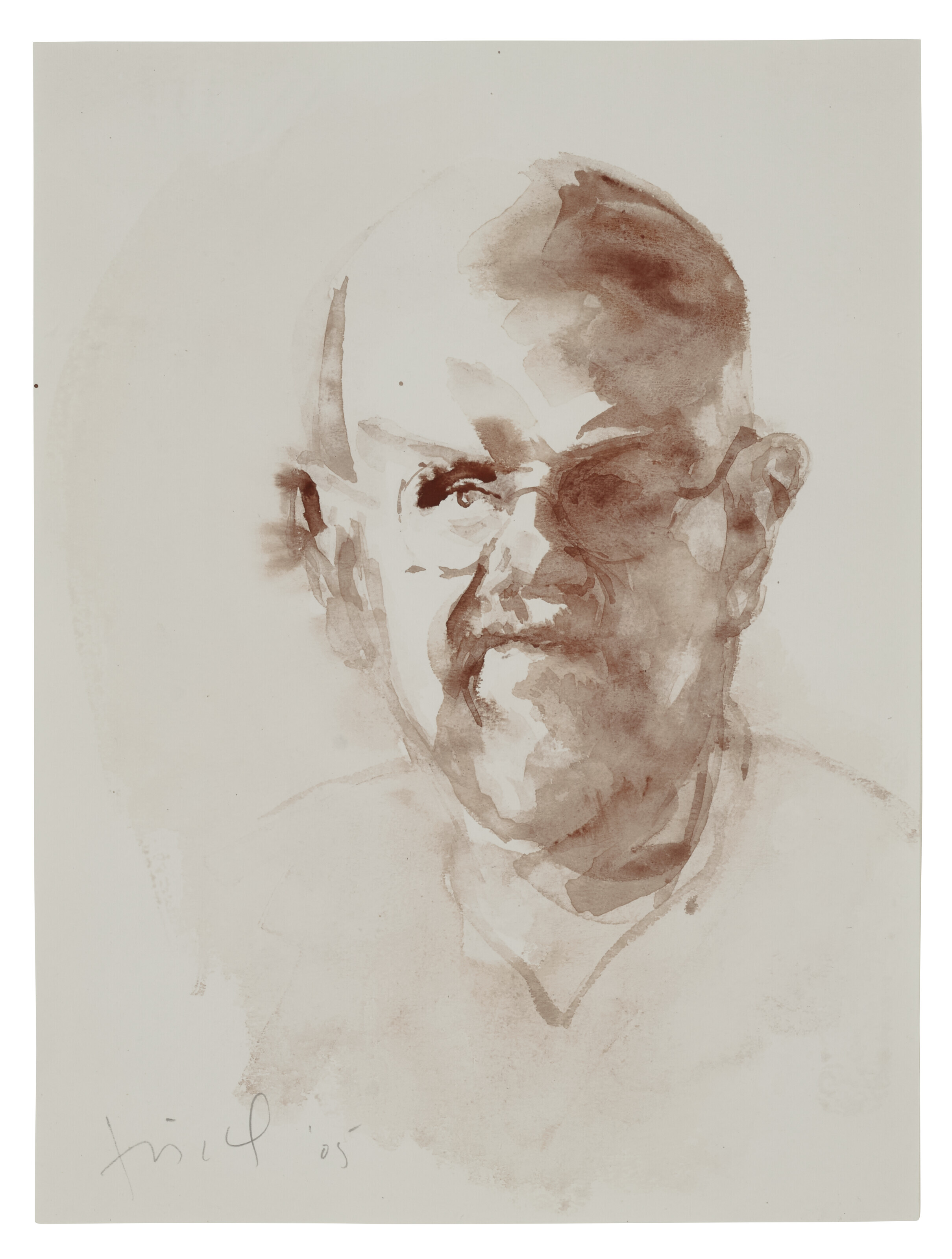 Eric Fischl — Без названия (портрет Барри Уэйкфорда)