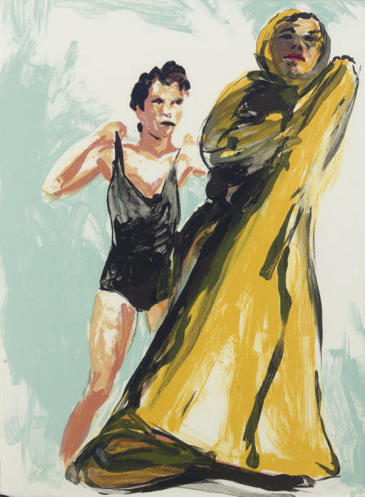 Eric Fischl — Ямайка Кинкейд, Энни, Гвен, Лили, Пэм и Тюлип, Нью-Йорк, сотрудники библиотеки Музея американского искусства Уитни, 1986