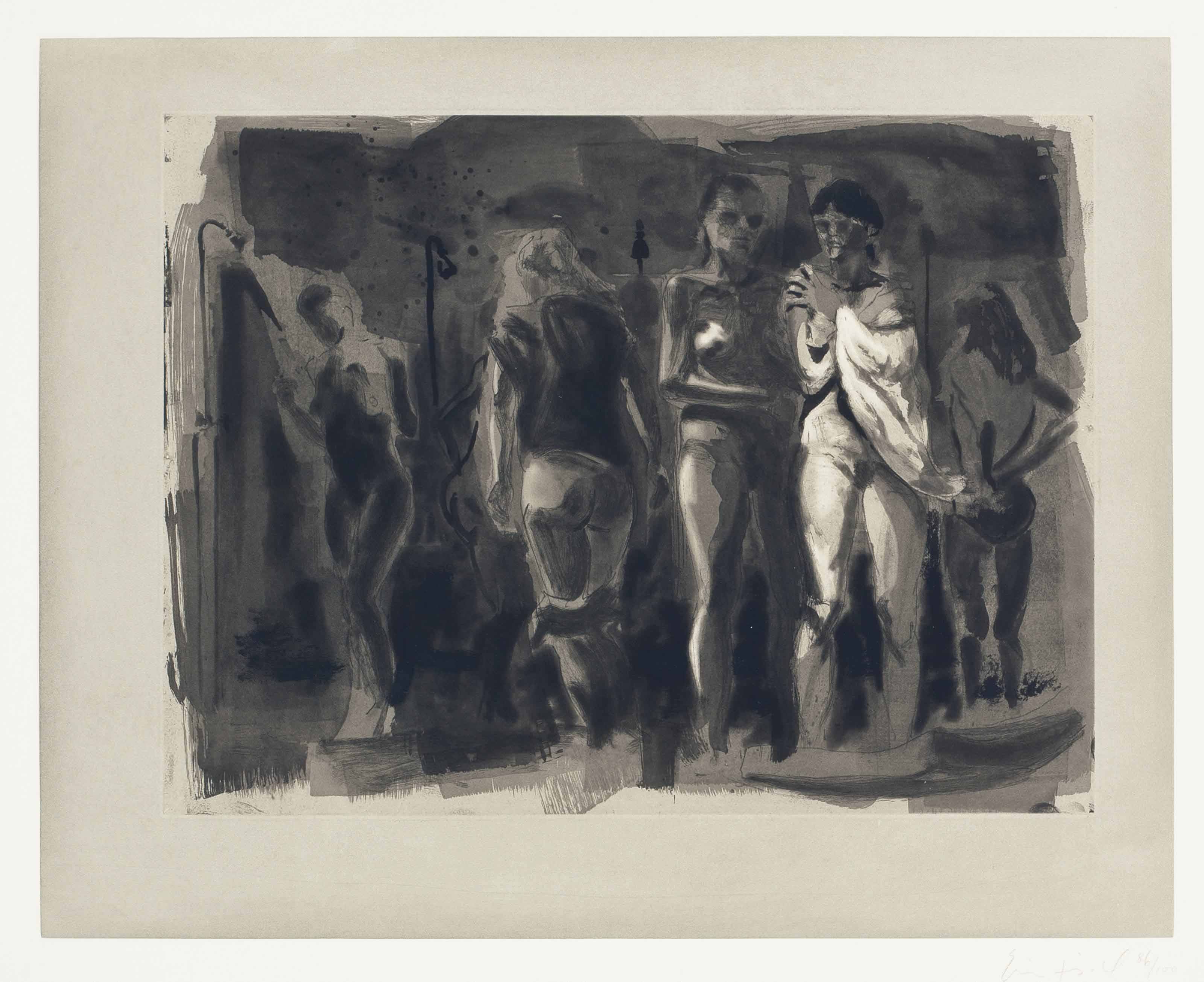 Eric Fischl — Душ, выходящий на пляж и душевая кабина