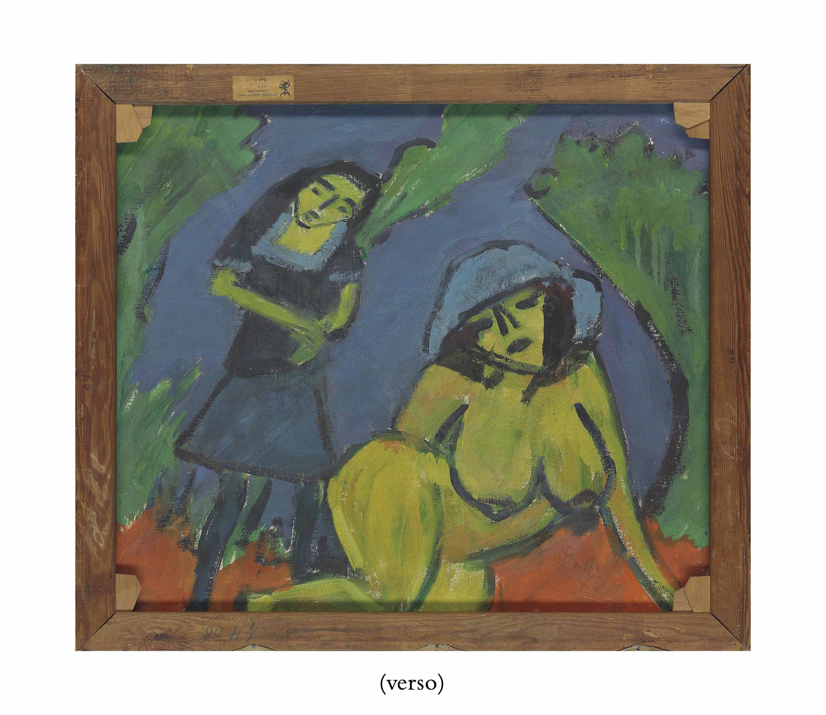 Erich Heckel — Общество с ограниченной ответственностью "Прямая линия" ; Добрая и заботливая женщина (оборотная сторона), изображение 2