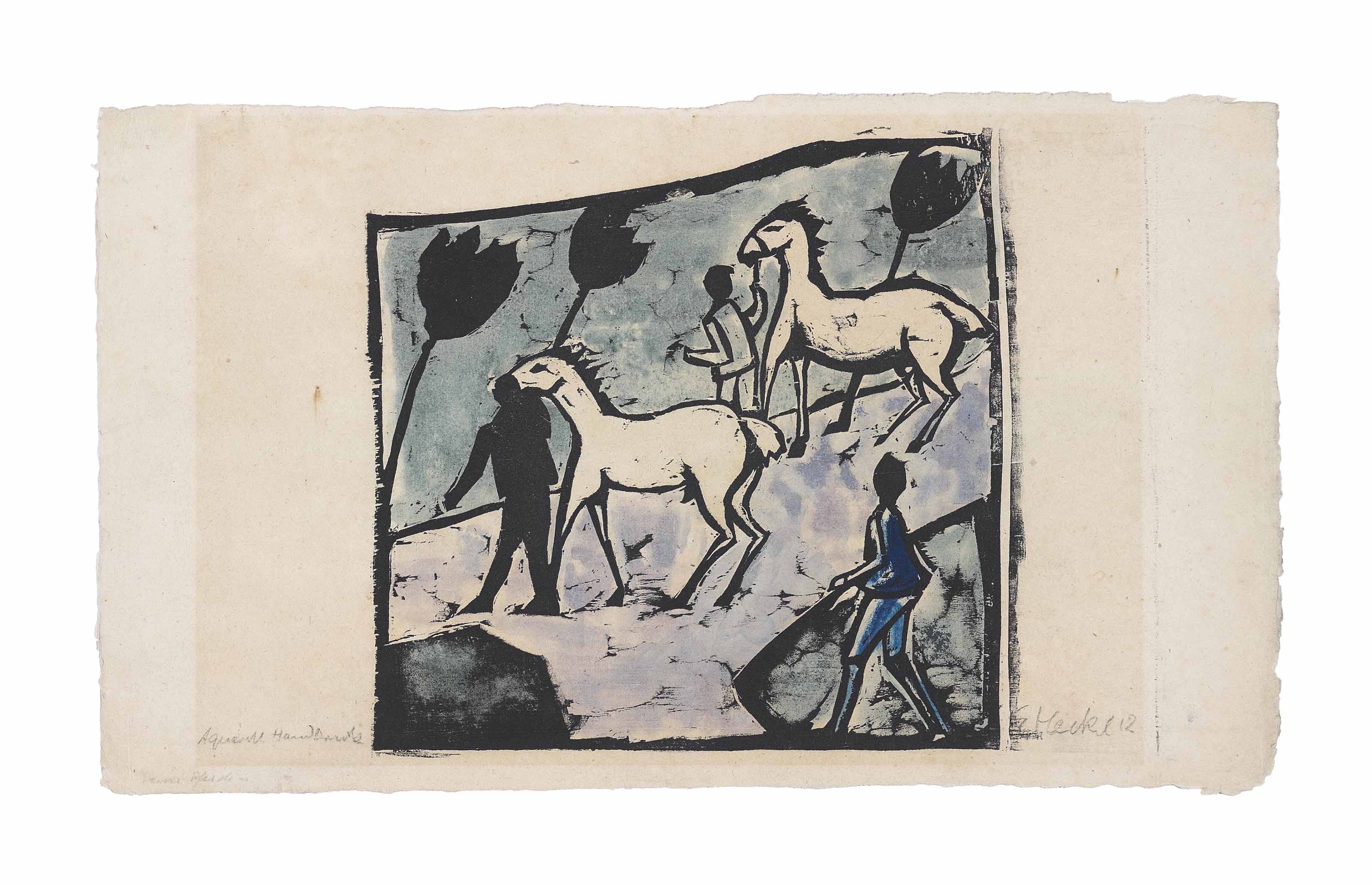 Erich Heckel — Вайссе Пферде