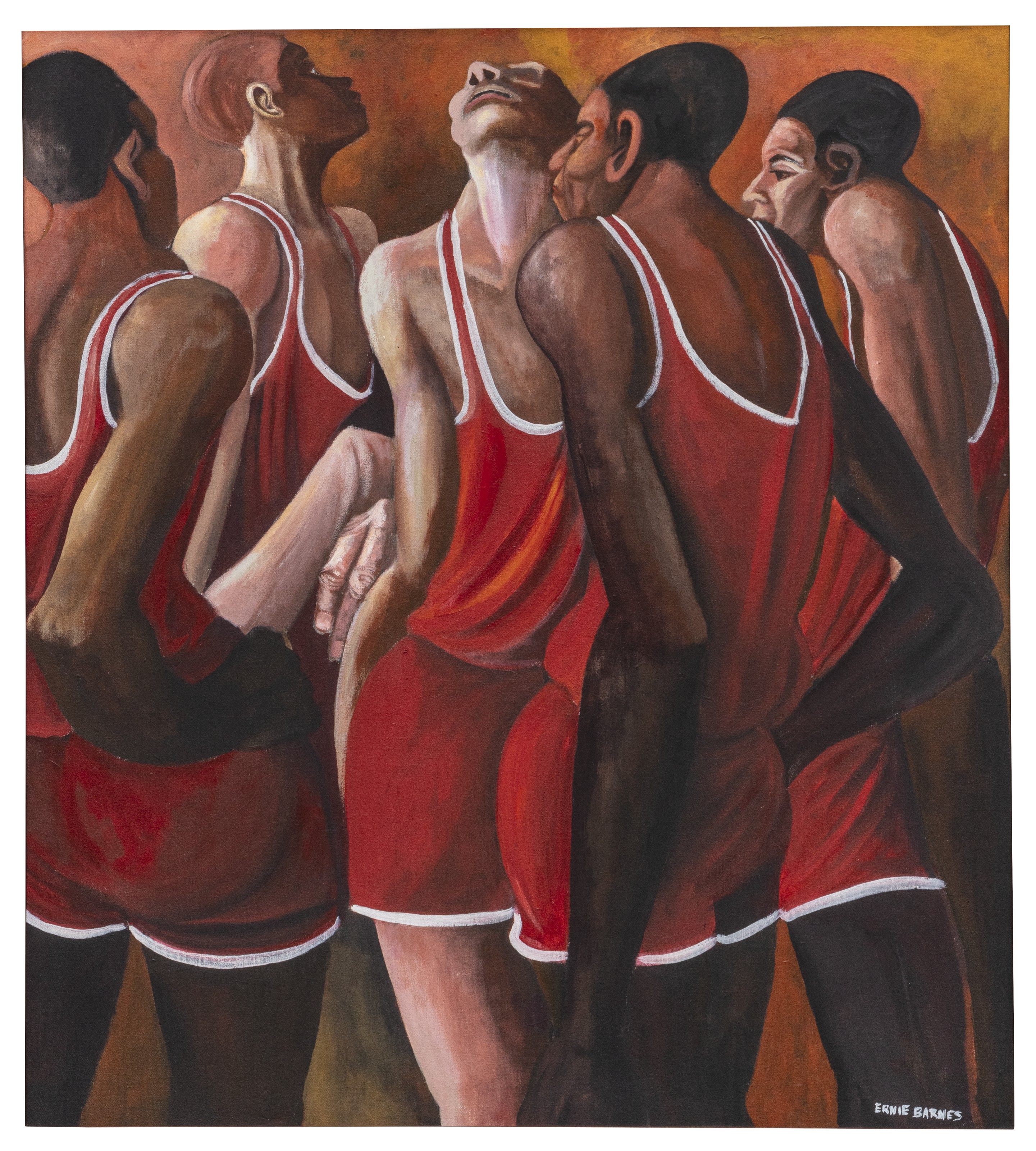 Ernie Barnes — Пятеро В Красном