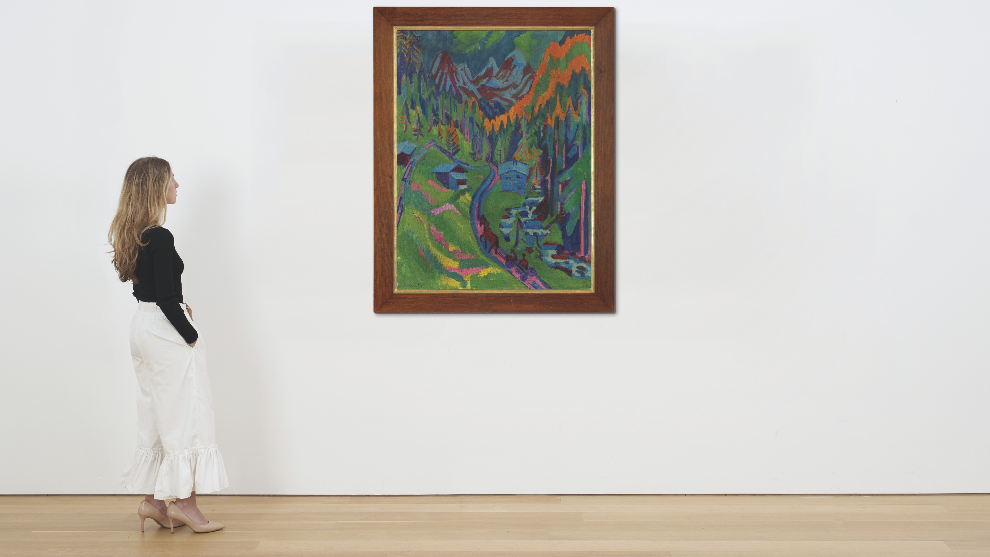 Ernst Ludwig Kirchner — Сертигуег-и-Соммер (справа); Фемарнк - и-сте-мит-гр-и-нем-Химмель (сзади), изображение 4