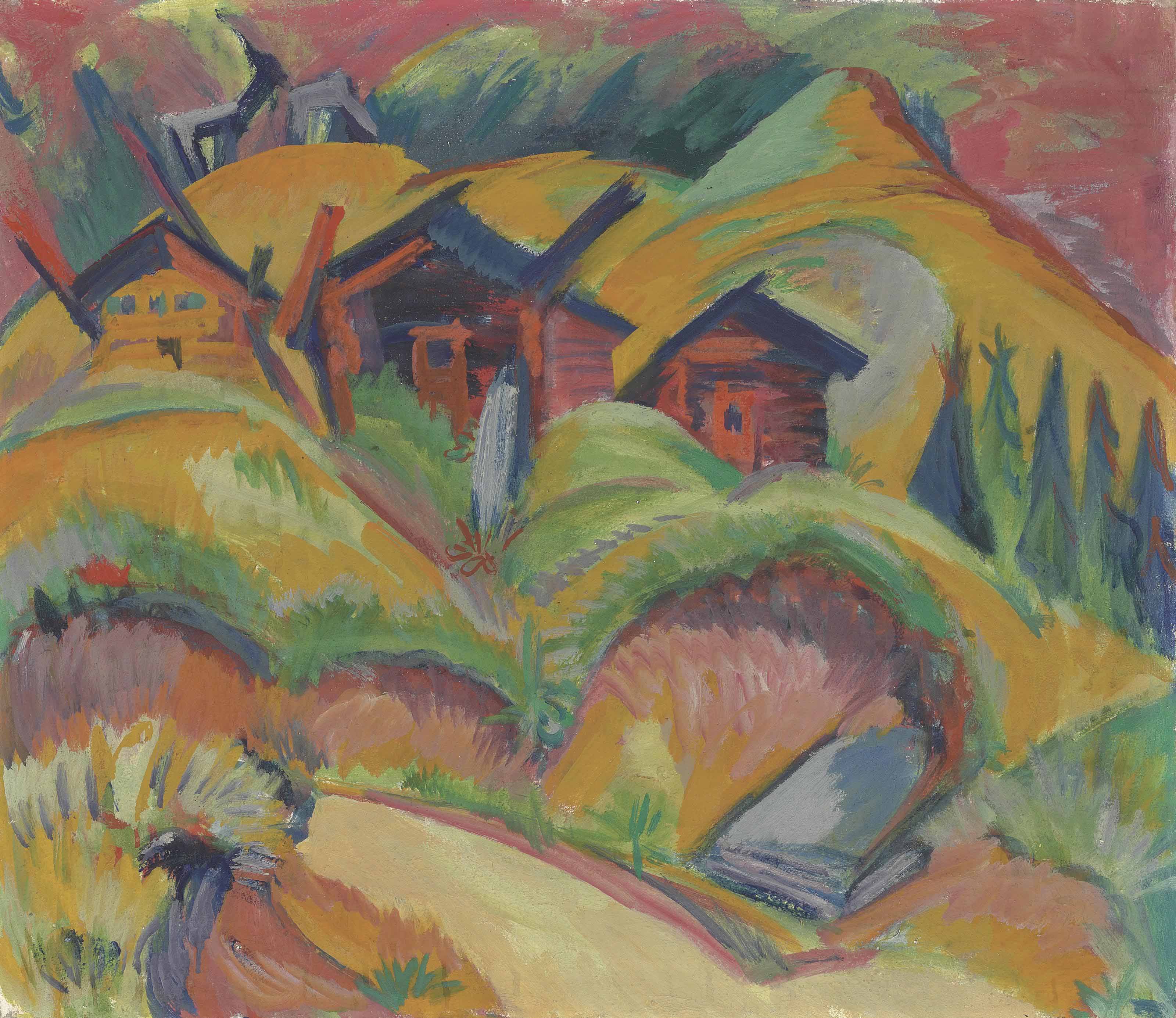 Ernst Ludwig Kirchner — Дорога в Хюттен-ам-Хюгель, Дорога в Хюттен