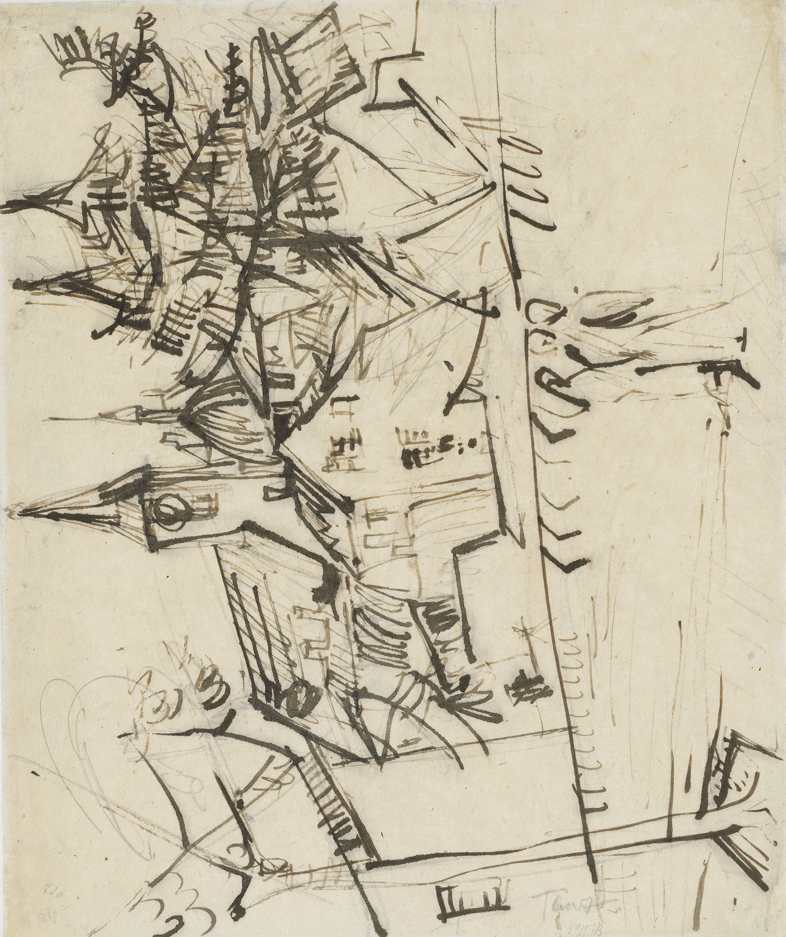 Ernst Ludwig Kirchner — Танзенда Бауэрнпаар (справа); советник фон Кенигштайна по работе с санаториями для пожилых людей и доктор Конштамм (справа), изображение 2
