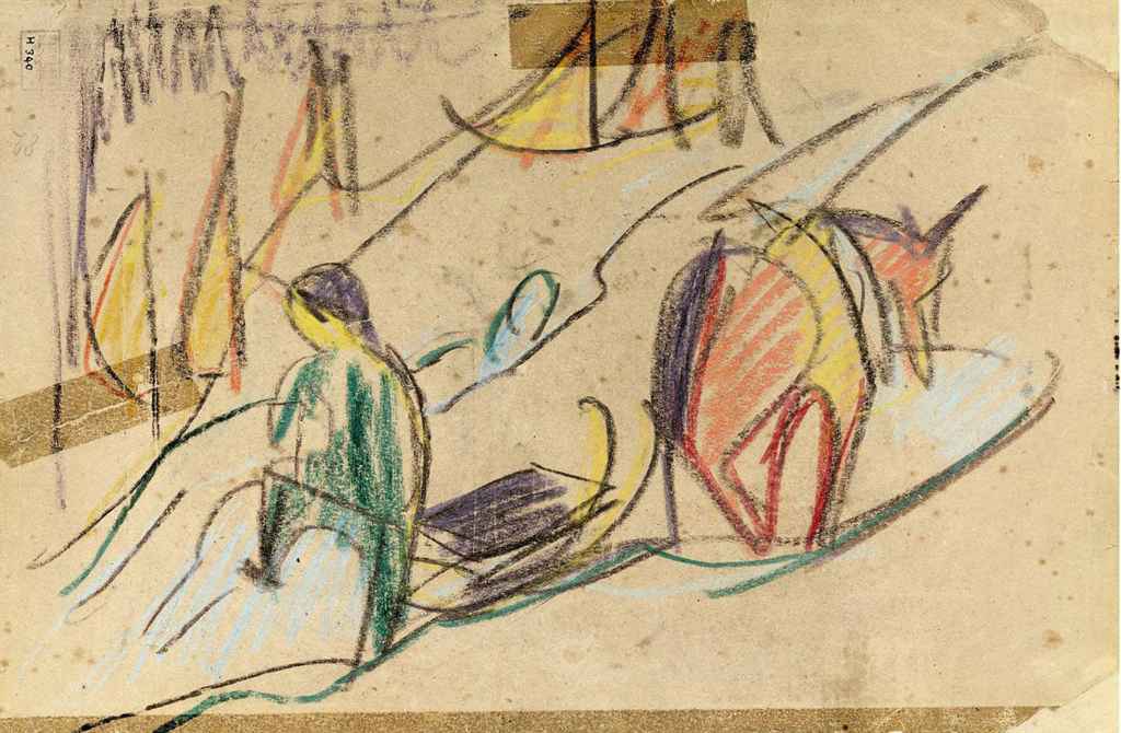 Ernst Ludwig Kirchner — Манн мит Пферд