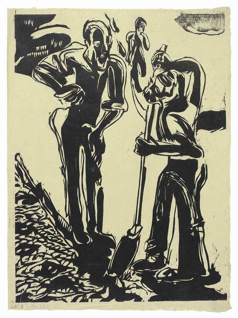Ernst Ludwig Kirchner — Цвай Штрассенарбайтер (D. 662)