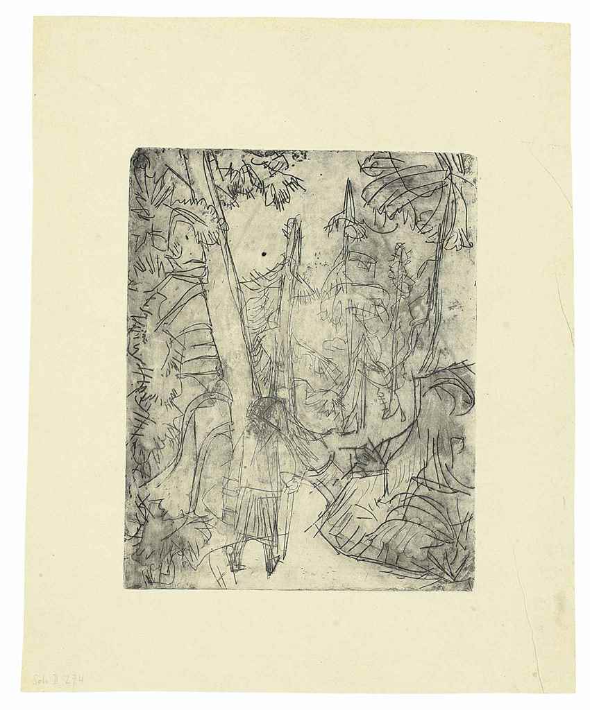Ernst Ludwig Kirchner — Молочница в Бергвеге (Dube 335)
