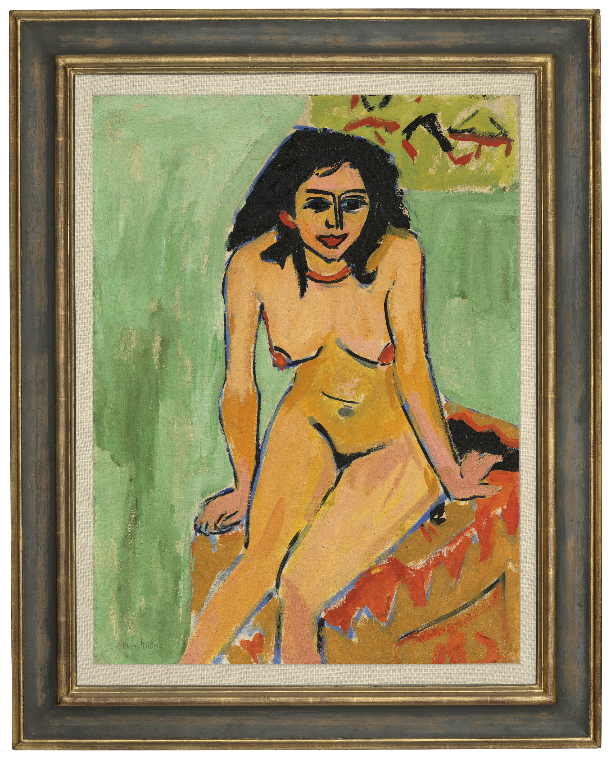 Ernst Ludwig Kirchner — Цвей, девушка из семьи Бадеванне (Фрау флахер, жена и девушка из семьи Фехер) (справа); Сиделка шварцхааригер, женщина из семьи Бадеванне (справа), изображение 3