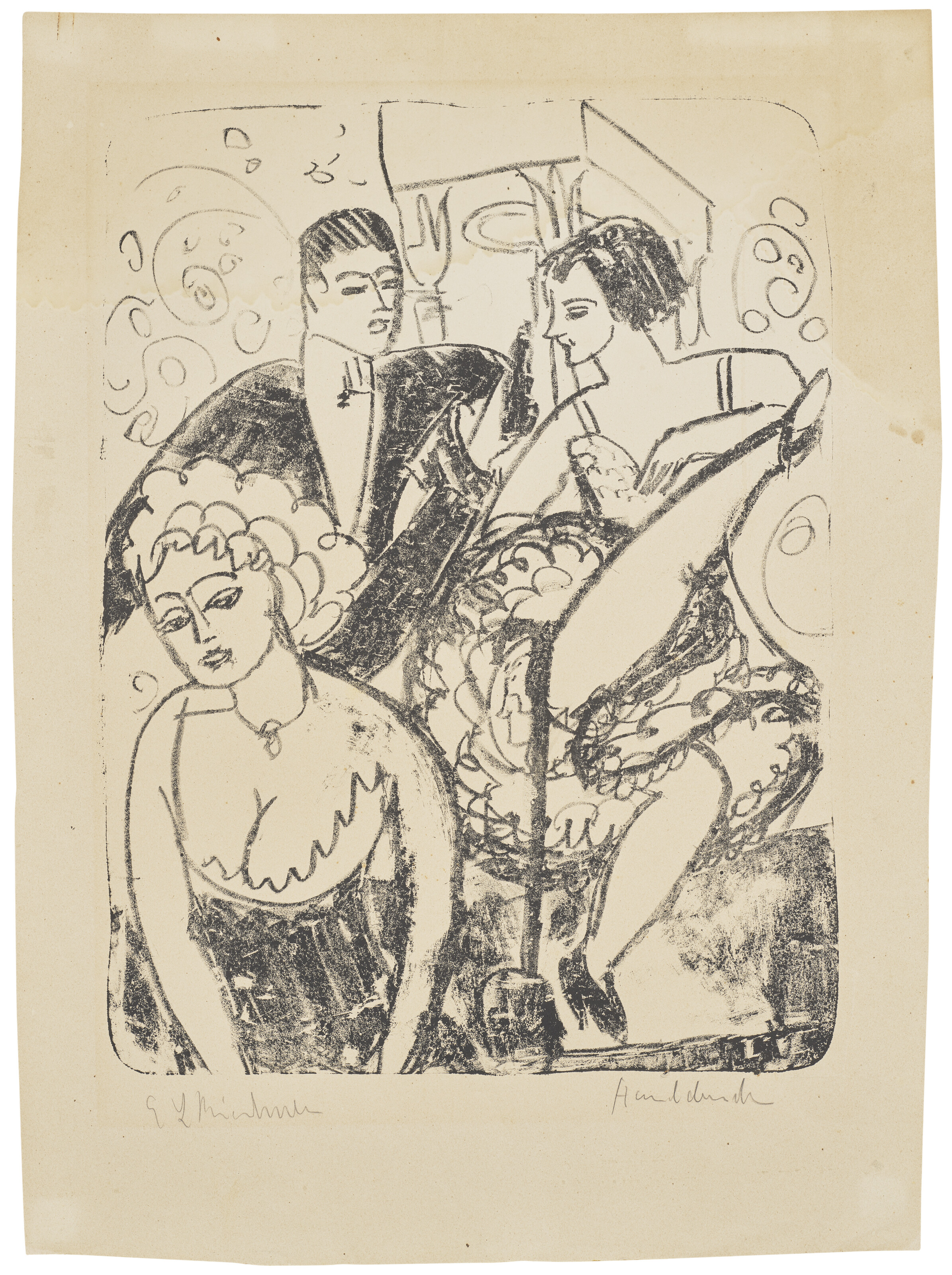 Ernst Ludwig Kirchner — Танцпол в кляйнем Варьете