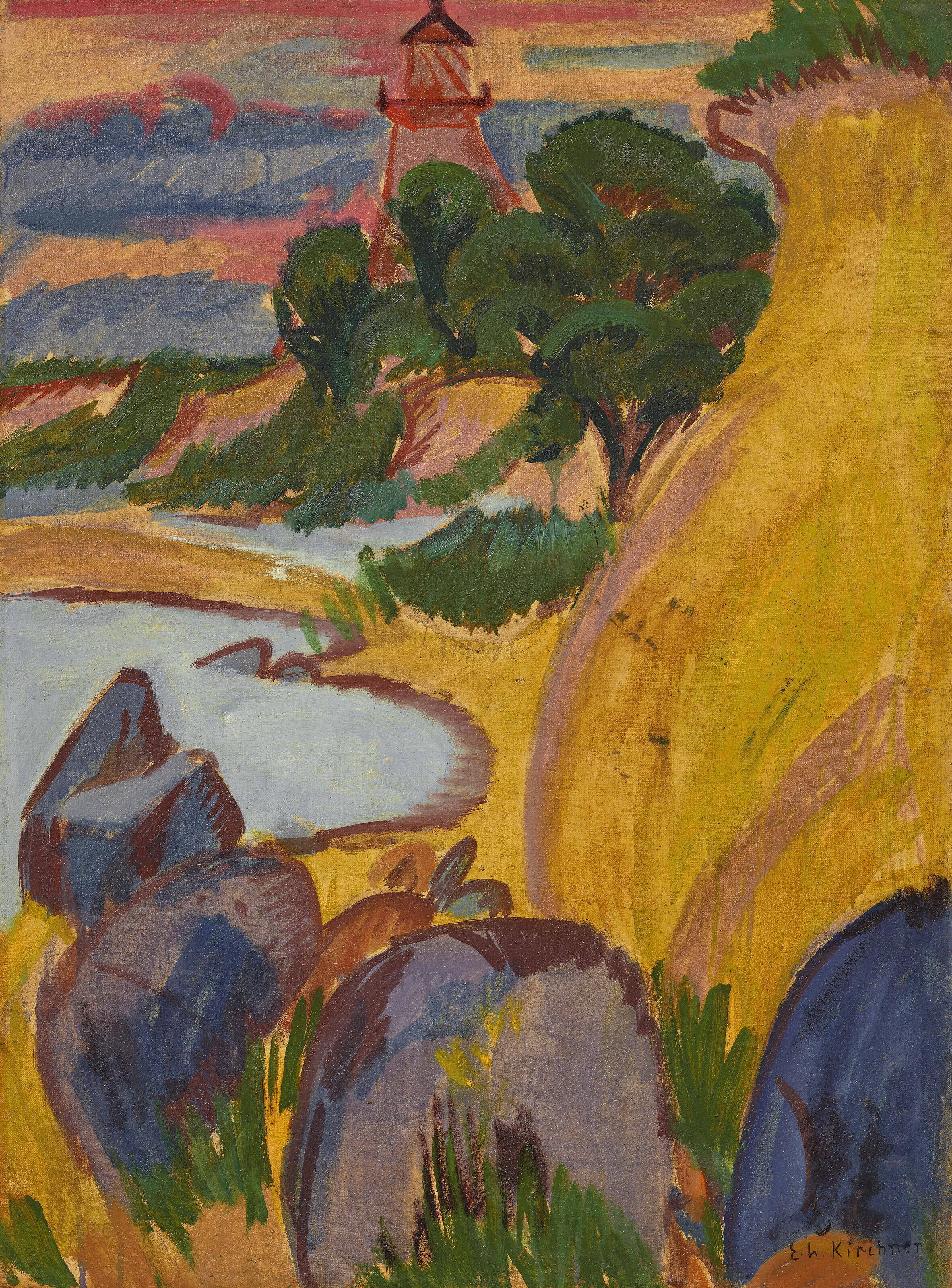 Ernst Ludwig Kirchner — Лейхттурм хинтер Бухт