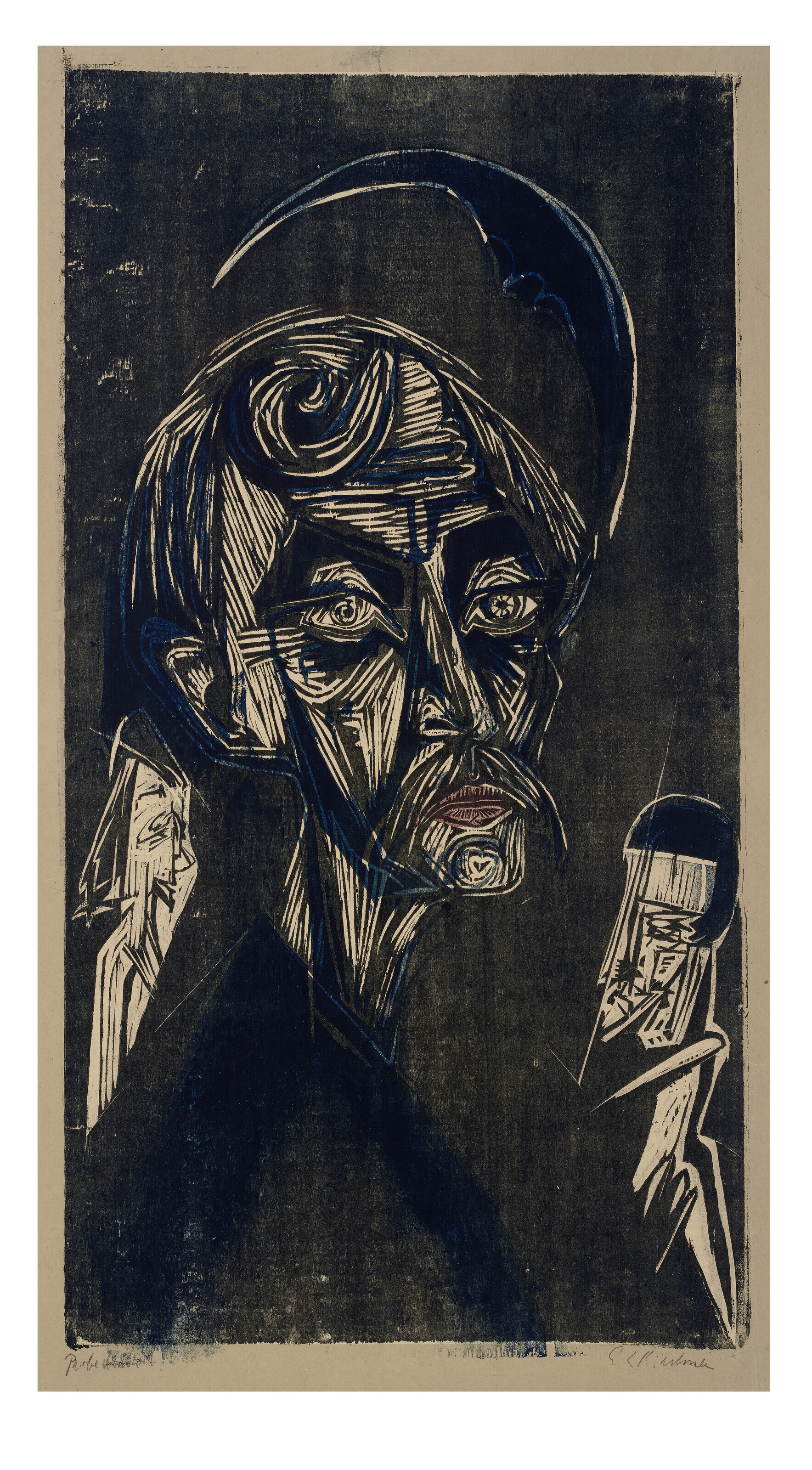 Ernst Ludwig Kirchner — Блондинистый Мужчина Штирнер