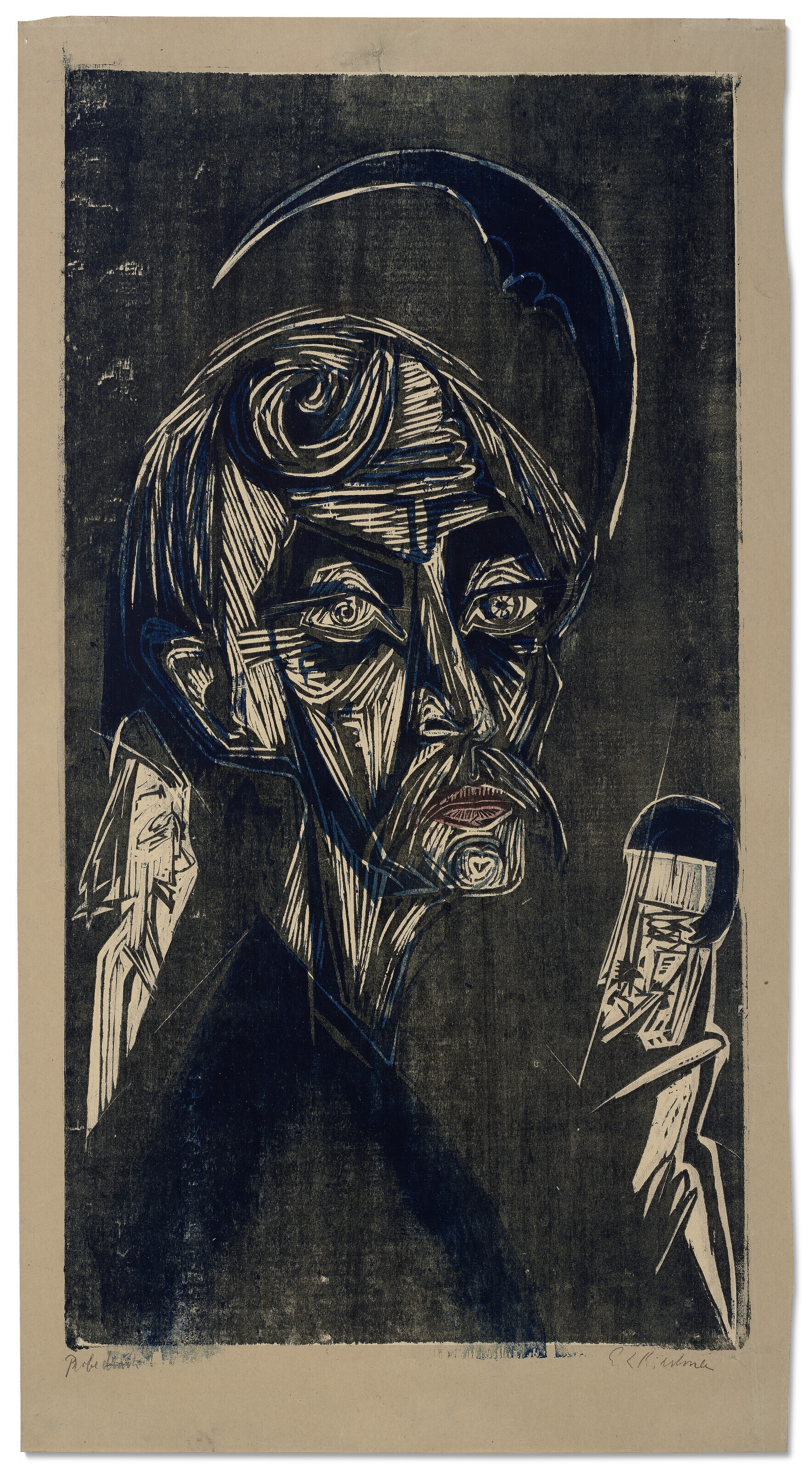Ernst Ludwig Kirchner — Блондинистый Мужчина Штирнер, изображение 3