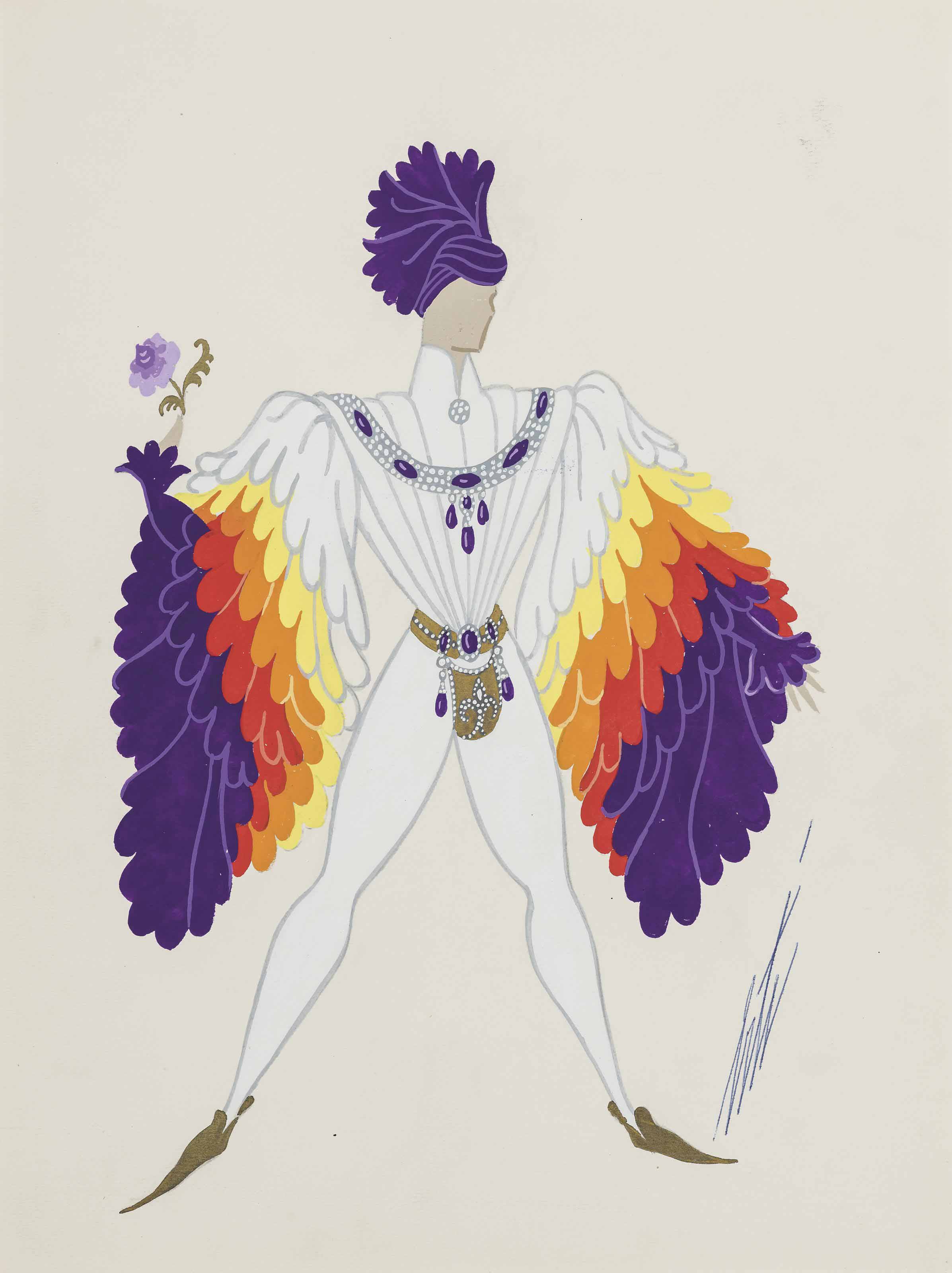 Erté — Принц рядом с розой