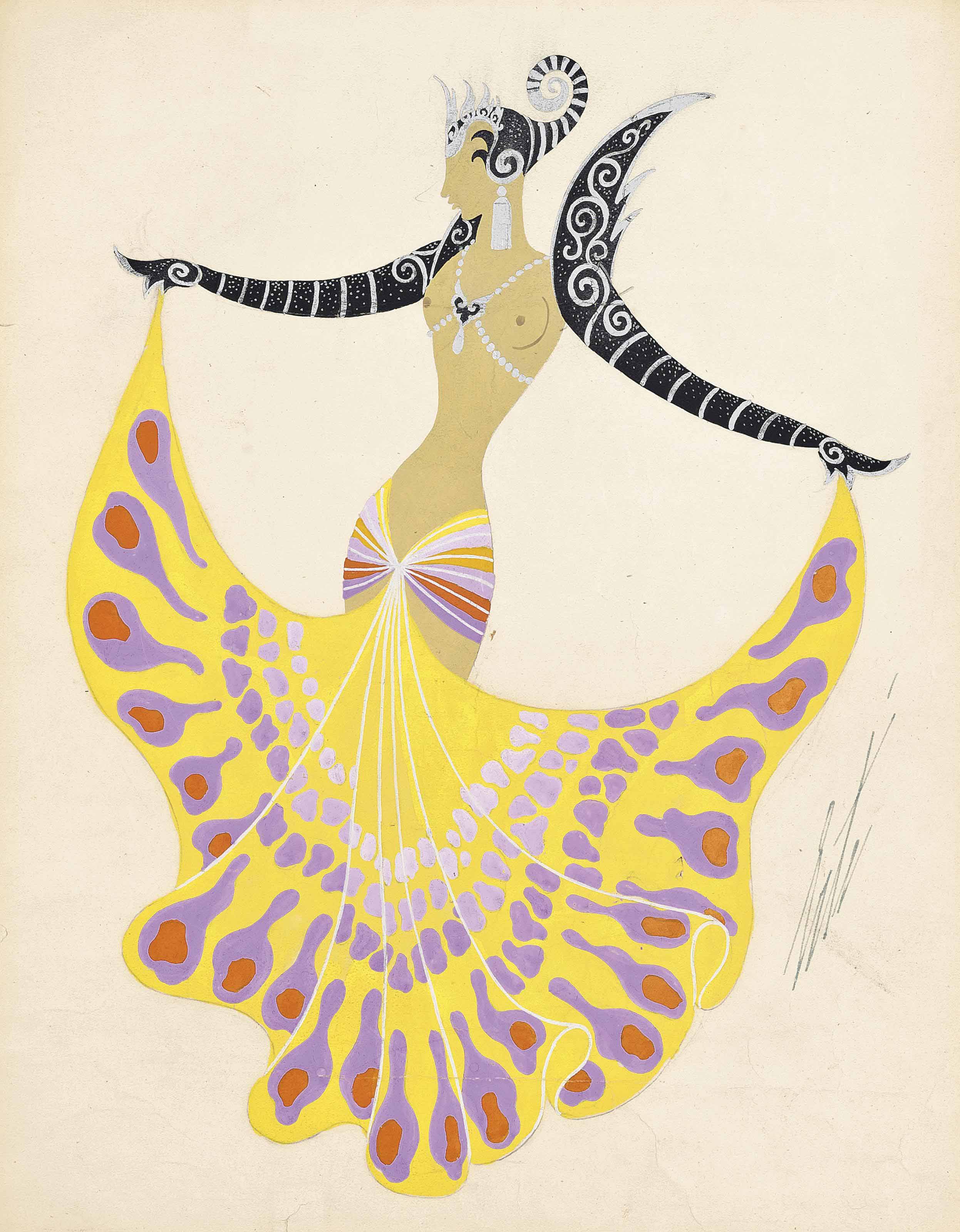 Erté — Остров Бали, около 1920 года