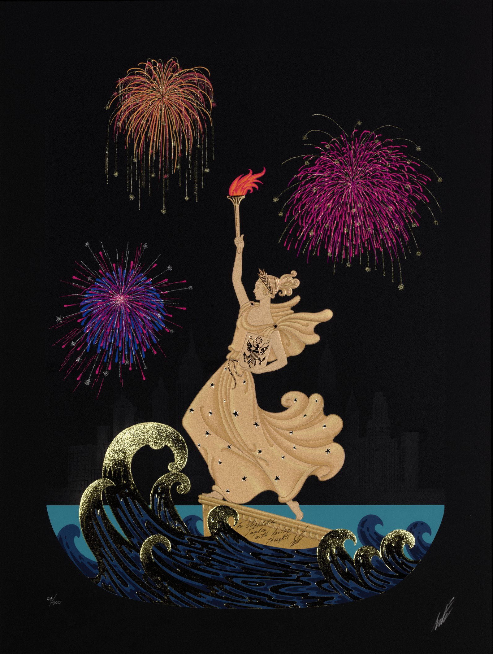 Erté — Без названия (Статуя Свободы, Четвертое июля)