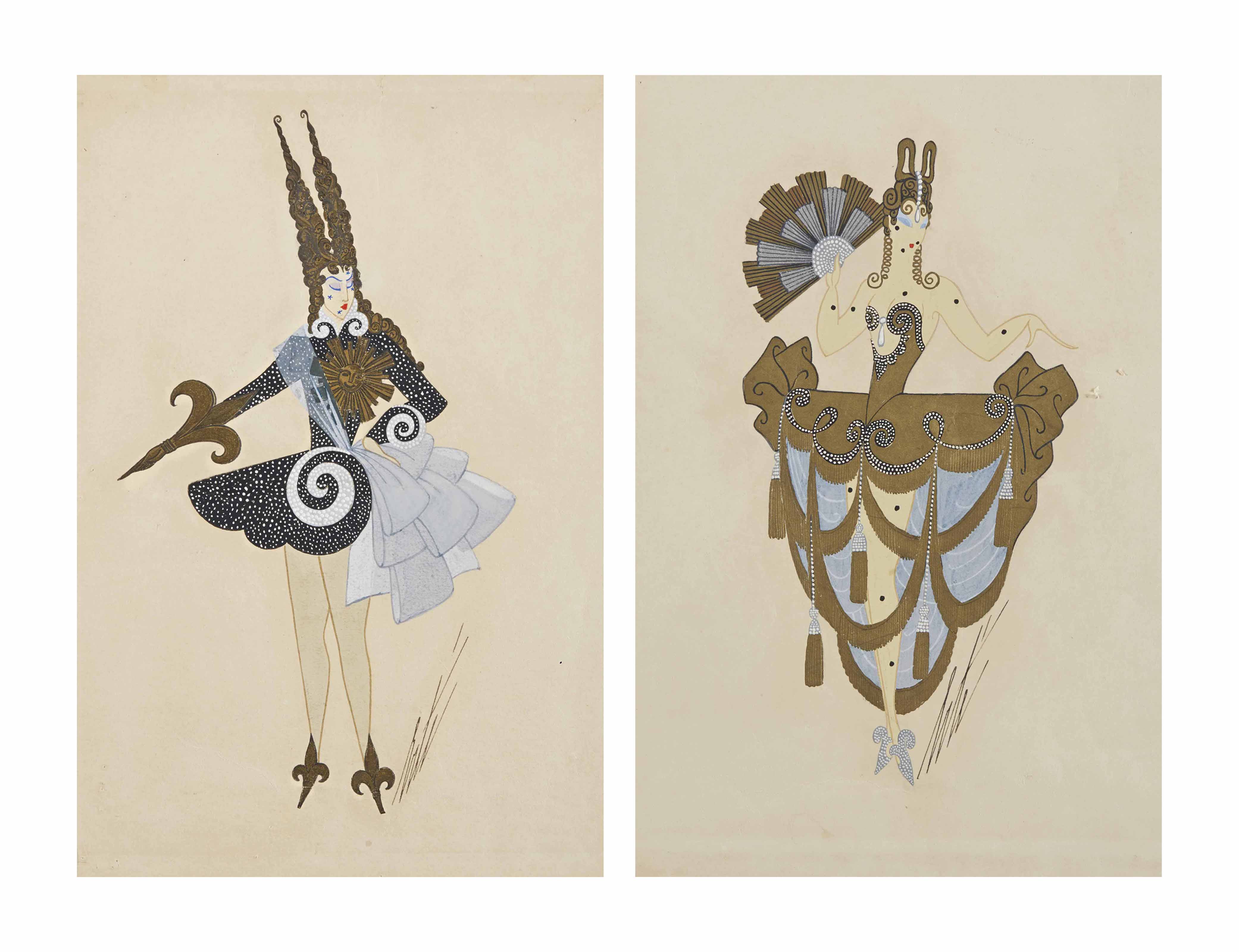 Erté — "МОНТЕСПАН" И "ЛЮДОВИК XVI", 1925 ГОД