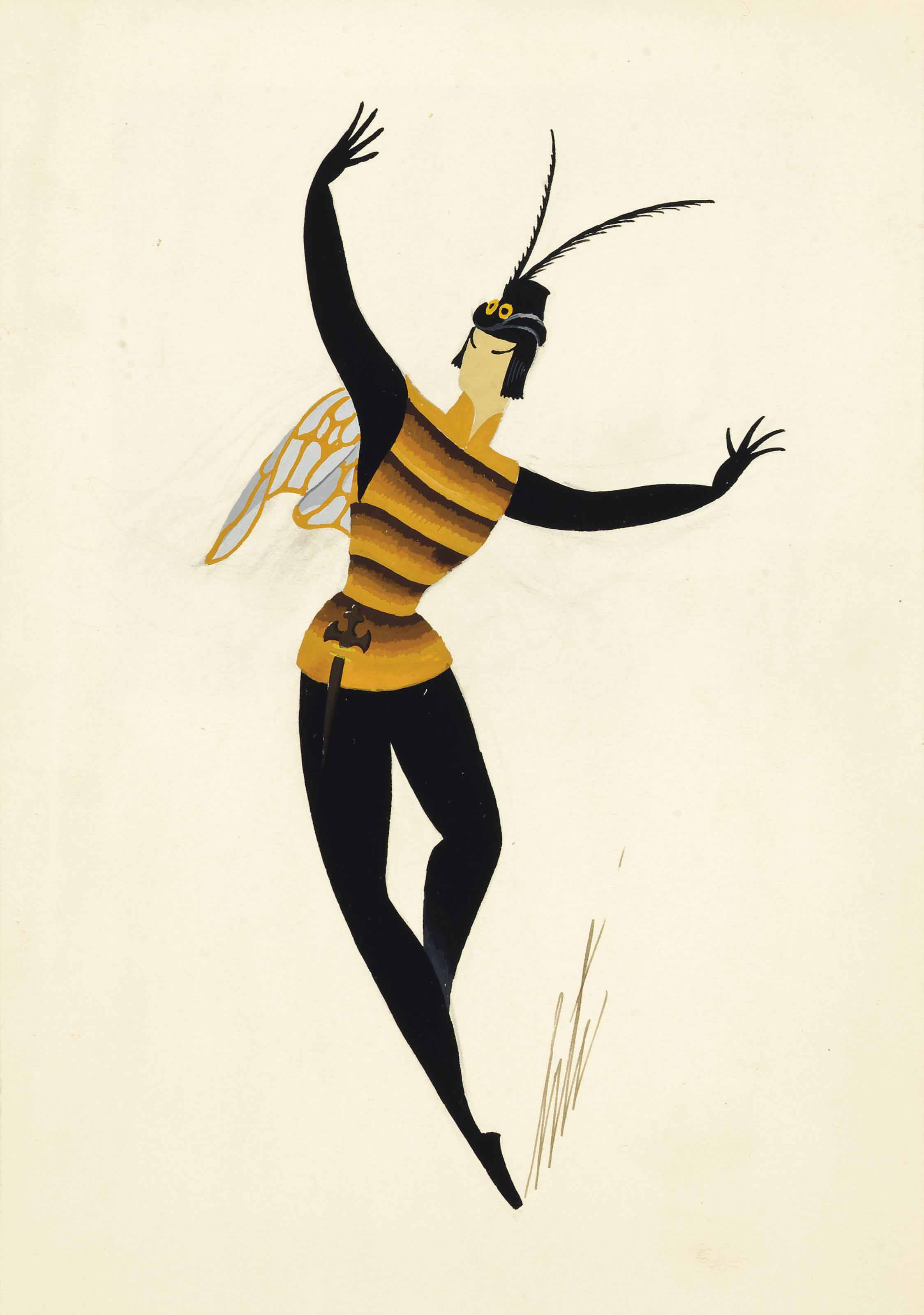 Erté — Очаровательный ресторан "Мулен": L'Abeille