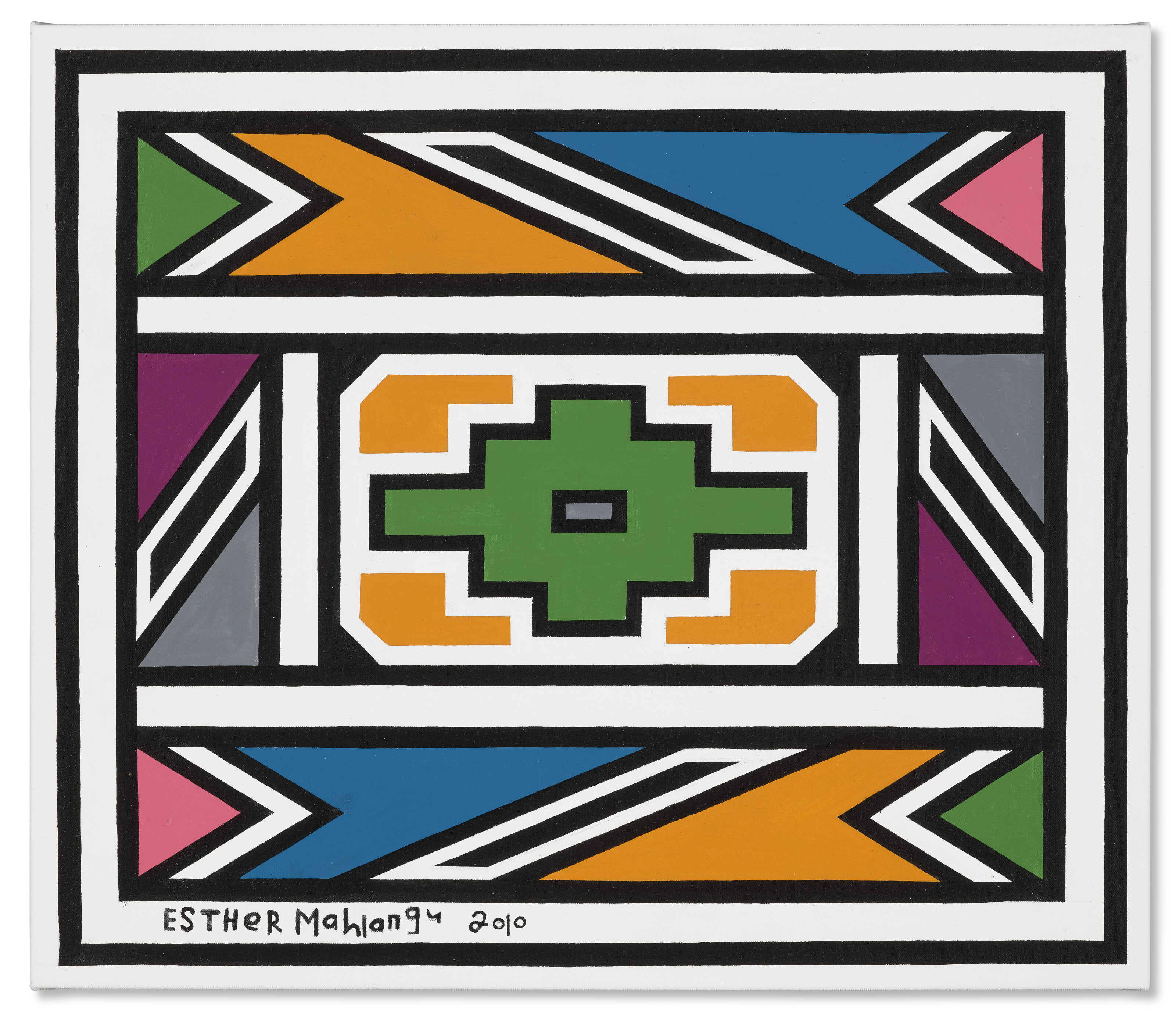 Esther Mahlangu — Без названия (аннотация к книге ндебеле)