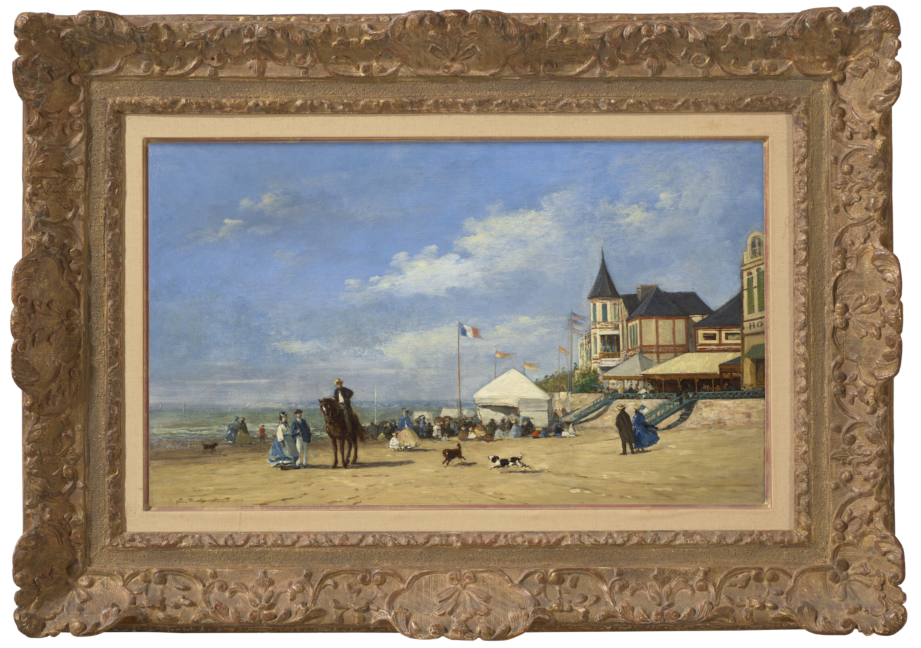 Eugène Boudin — Пляж Трувиля, изображение 2