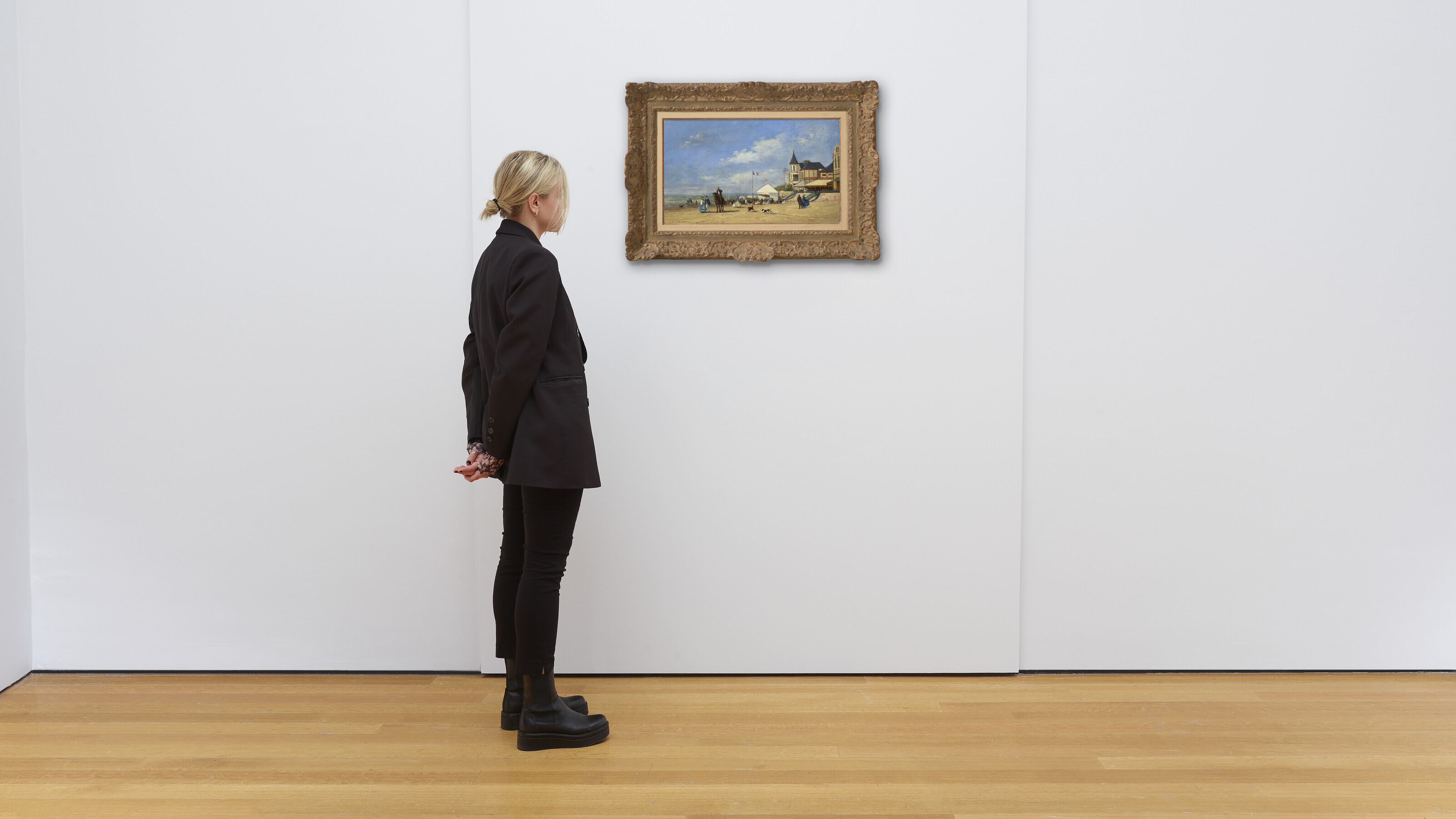 Eugène Boudin — Пляж Трувиля, изображение 3