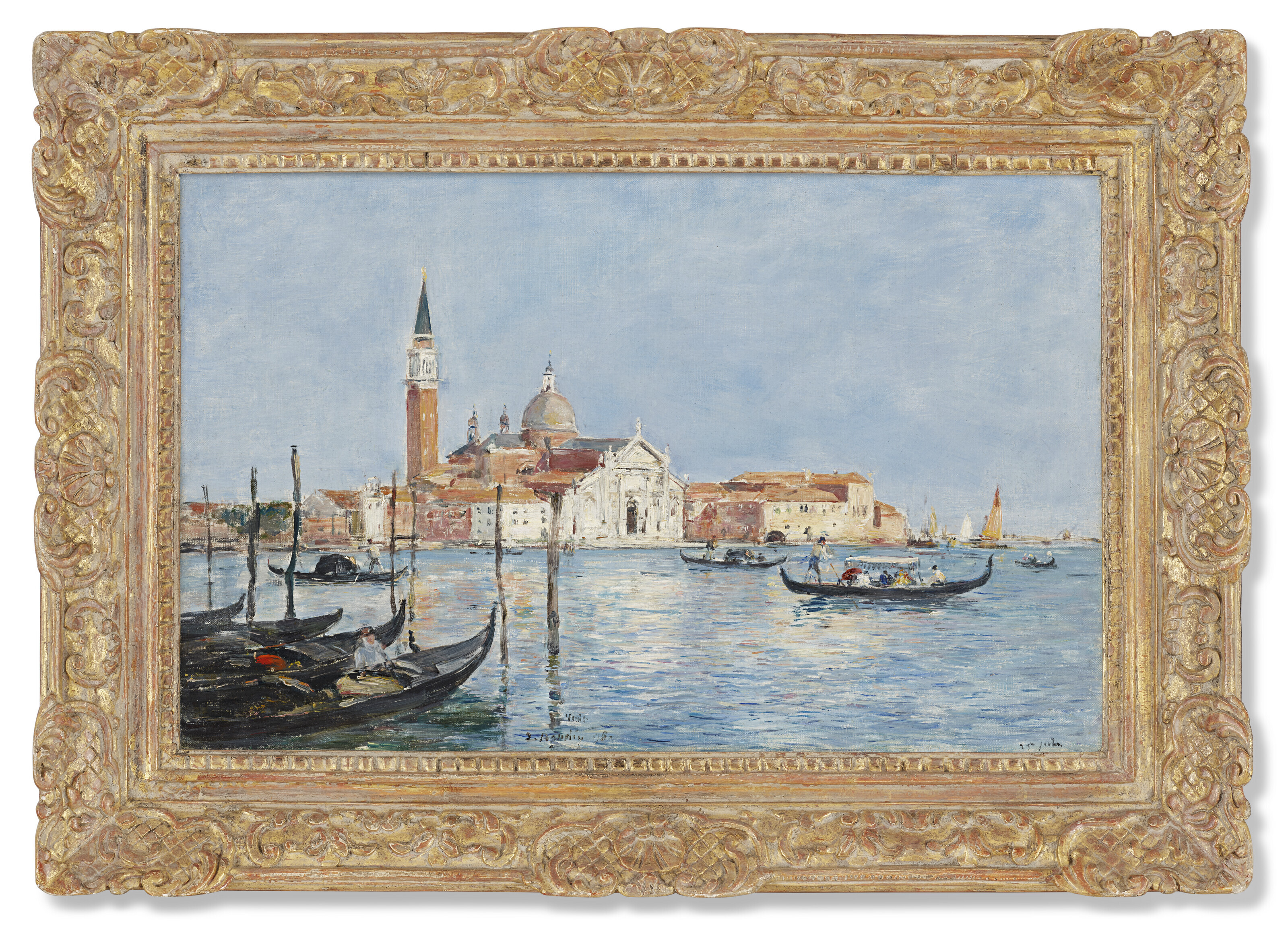Eugène Boudin — Венеция, церковь Сан-Джорджо, изображение 2