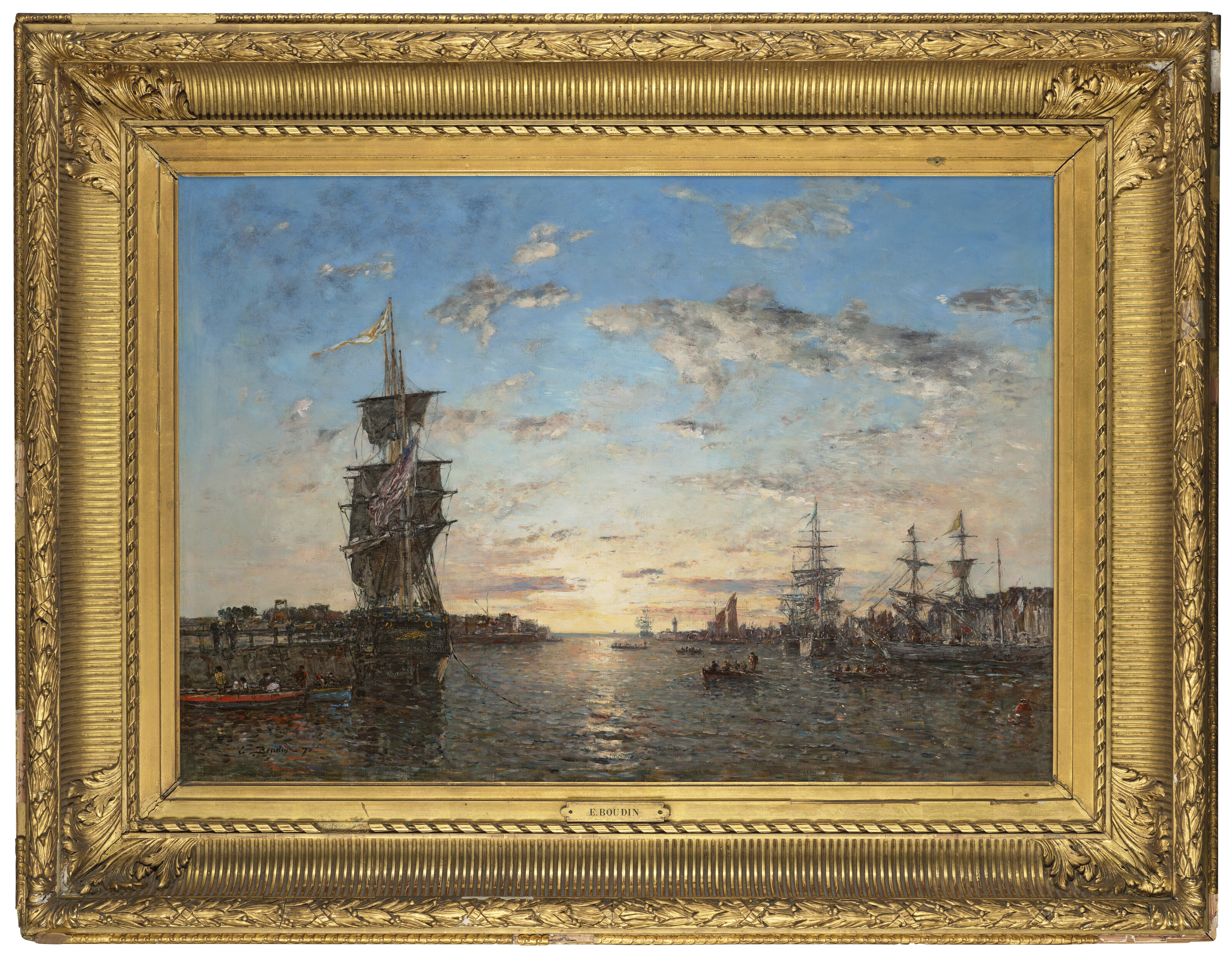 Eugène Boudin — Гавр. Пляж Л'Аван-порт-о-Солей, изображение 2