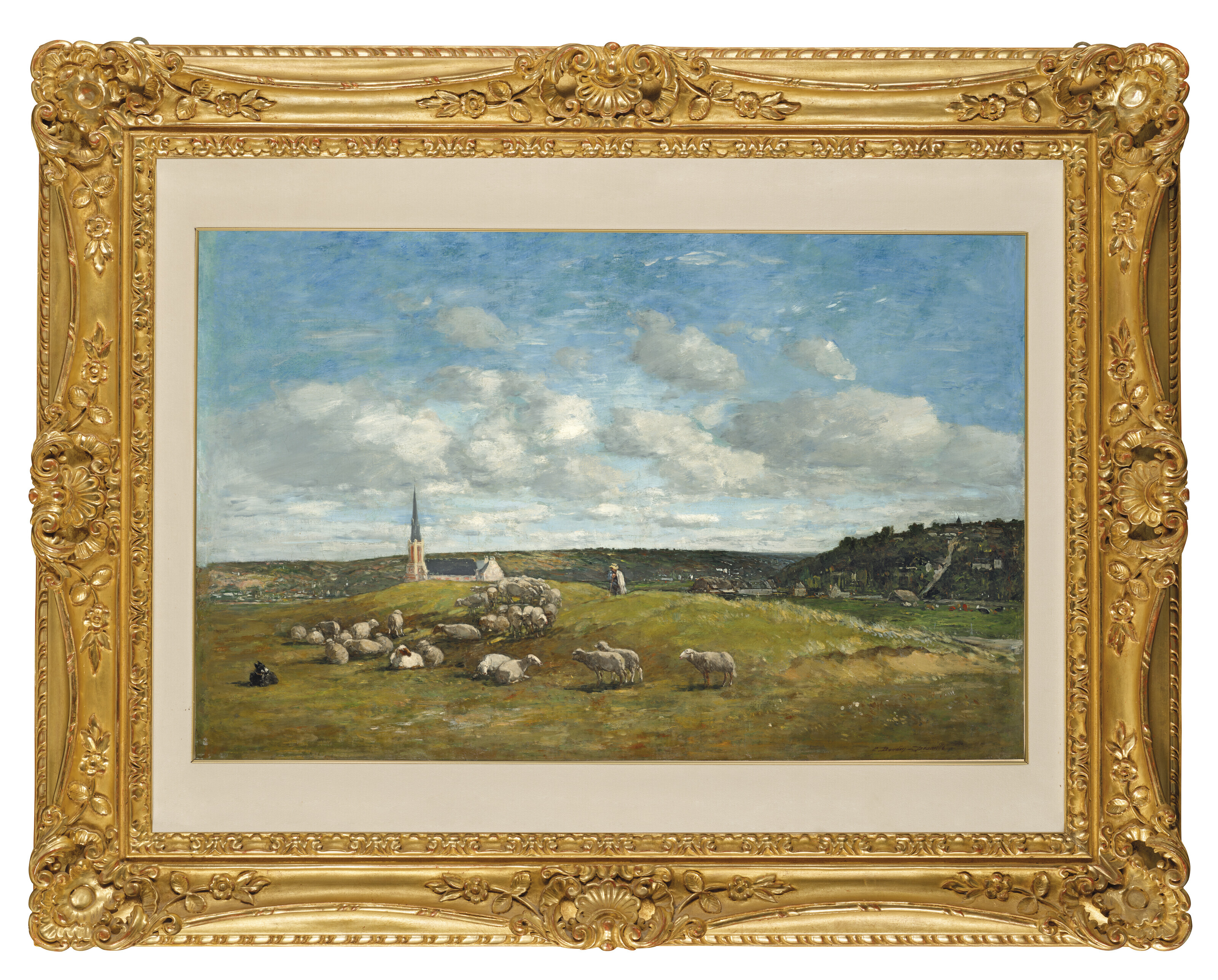 Eugène Boudin — Осмотр окрестностей Довиля, изображение 4