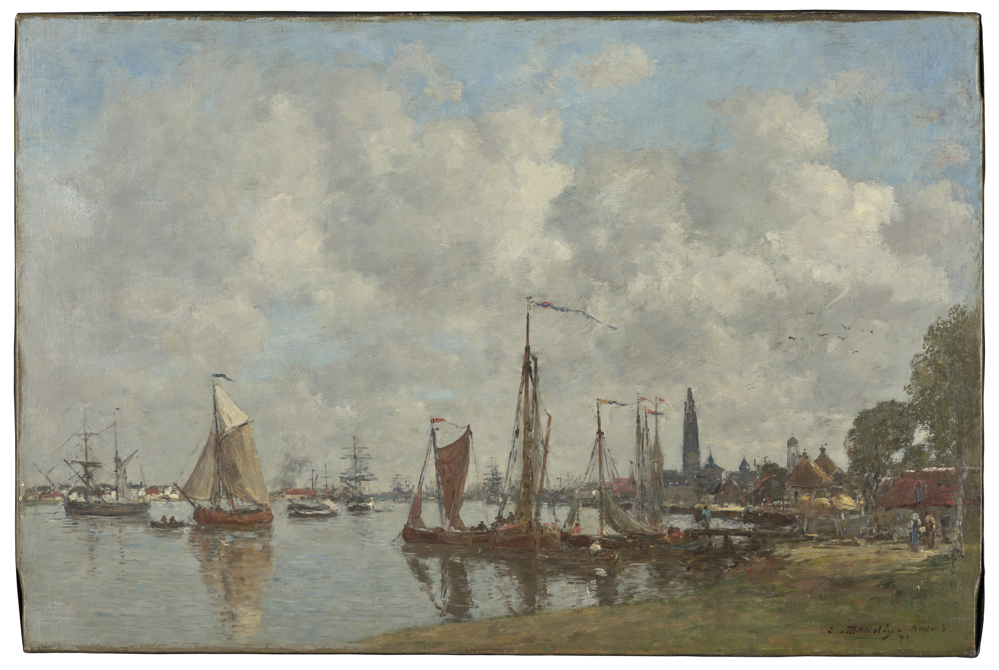 Eugène Boudin — Анверс. Порт в северной цитадели, изображение 2